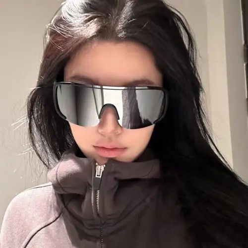 Electric Visual Hip-hop Street ins style custom avant-garde sunglasses Size ONE SIZE - 2 Thumbnail