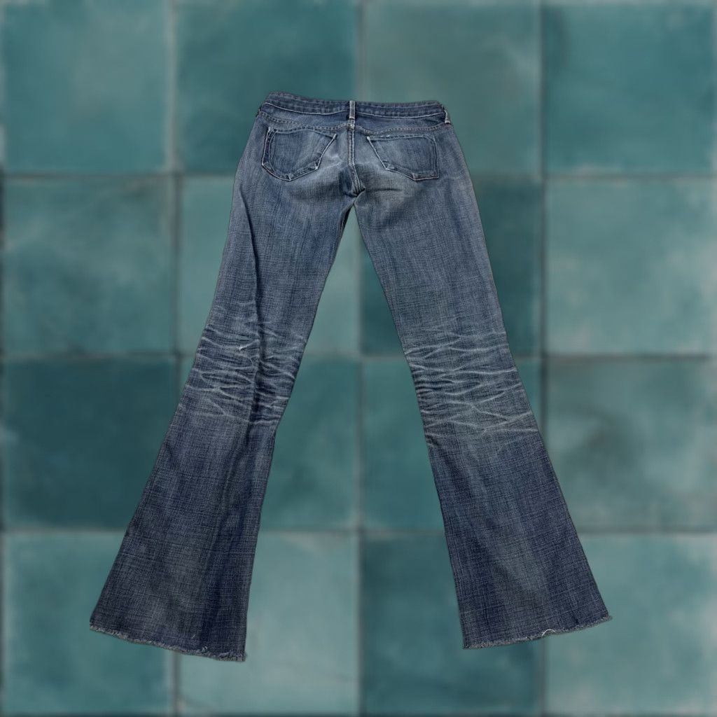 VINTAGE Earnest Sewn Jeans Women’s 27 Bootcut Denim USA Hefner 06 31 Inseam Blue