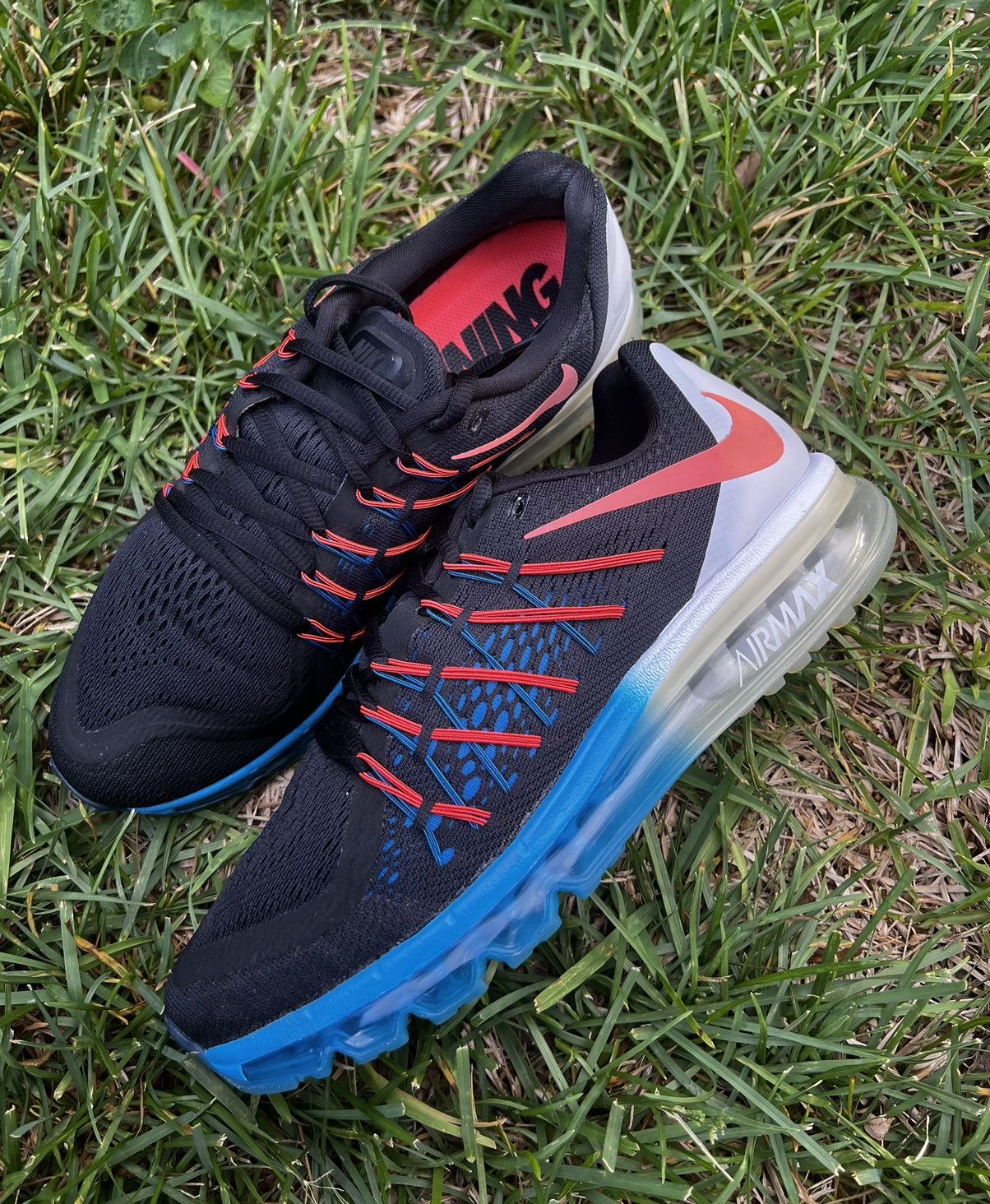 RARE Nike Air Max 2015 Hot Lava size 9 Mens shoes