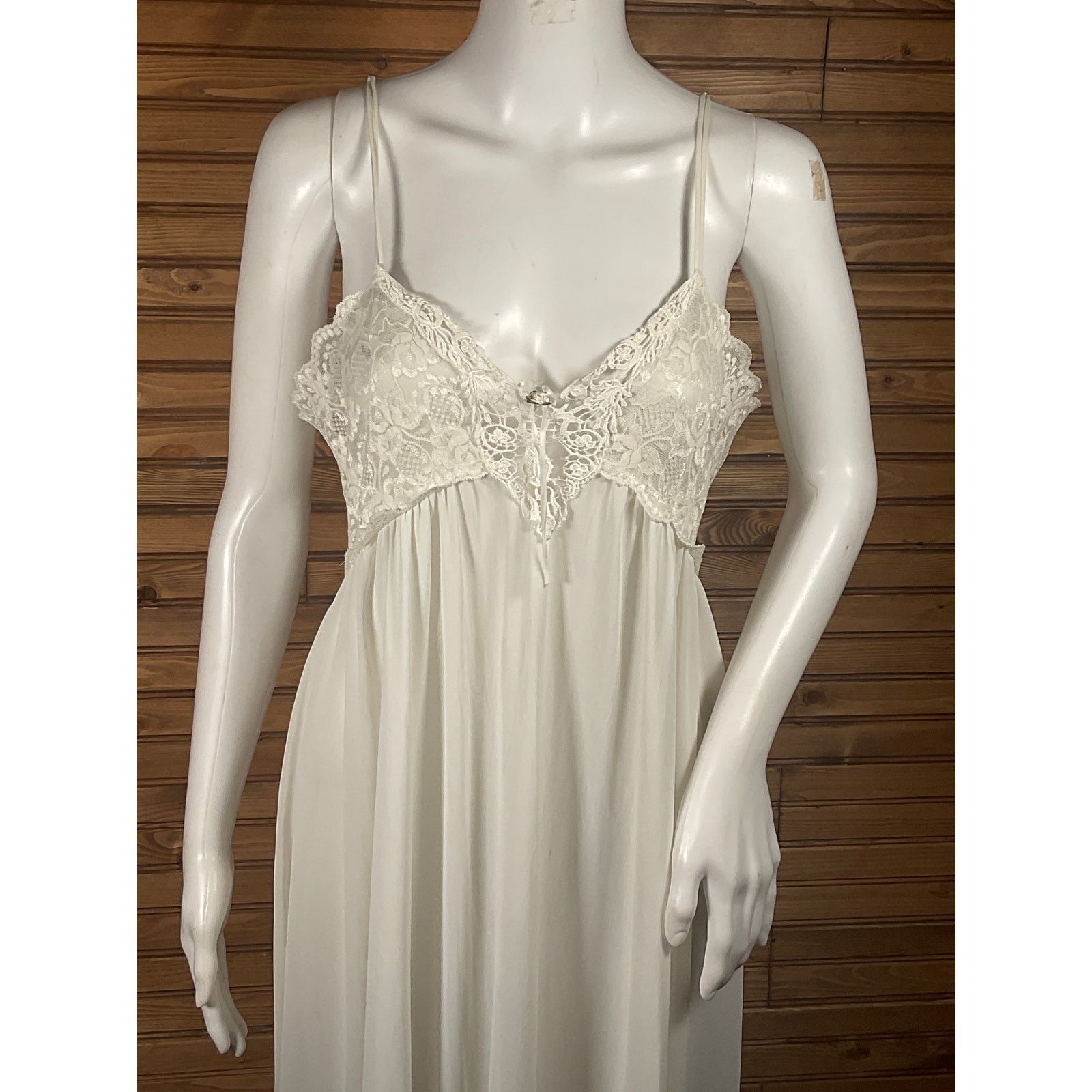 Other Chiffon Petites Vintage Sleepwear Lace Flower Ribbon Center Size M / US 6-8 / IT 42-44 - 4 Thumbnail
