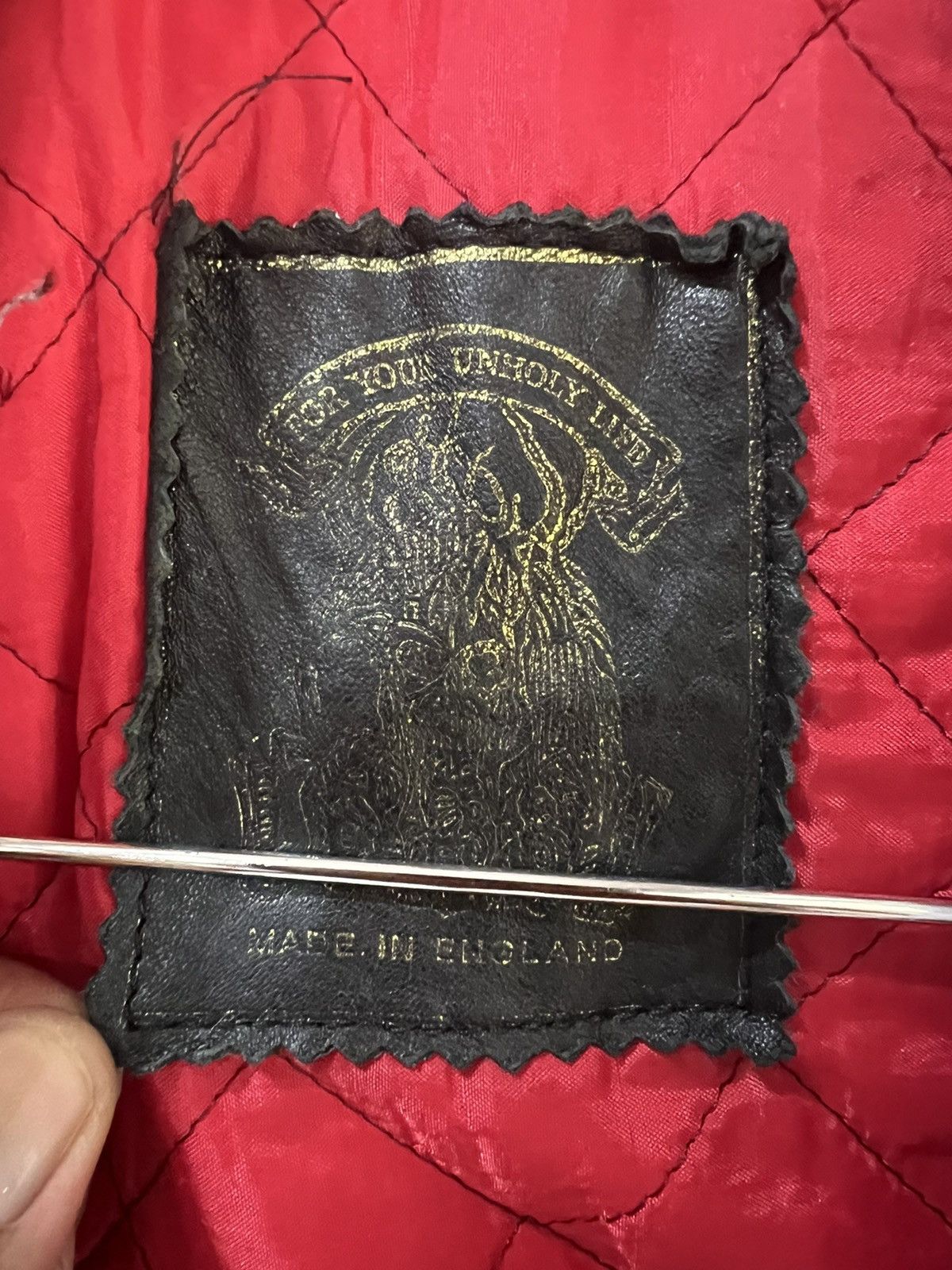 Other 🔥Made In England For Your Unholy Life Biker Jacket Size US XS / EU 42 / 0 - 15 Thumbnail