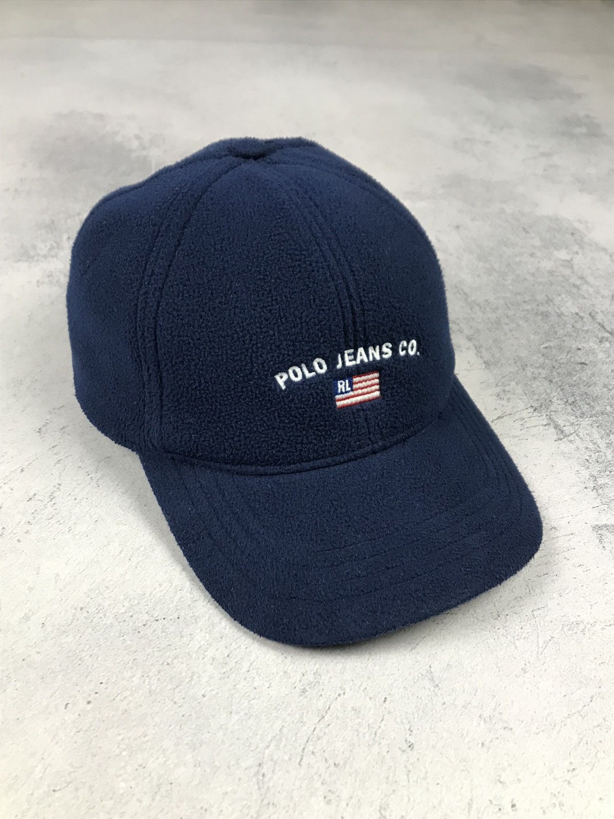 Lauren Ralph Lauren × Vintage Vintage Polo Jeans Co Ralph Lauren Fleece Cap Size ONE SIZE - 1 Thumbnail