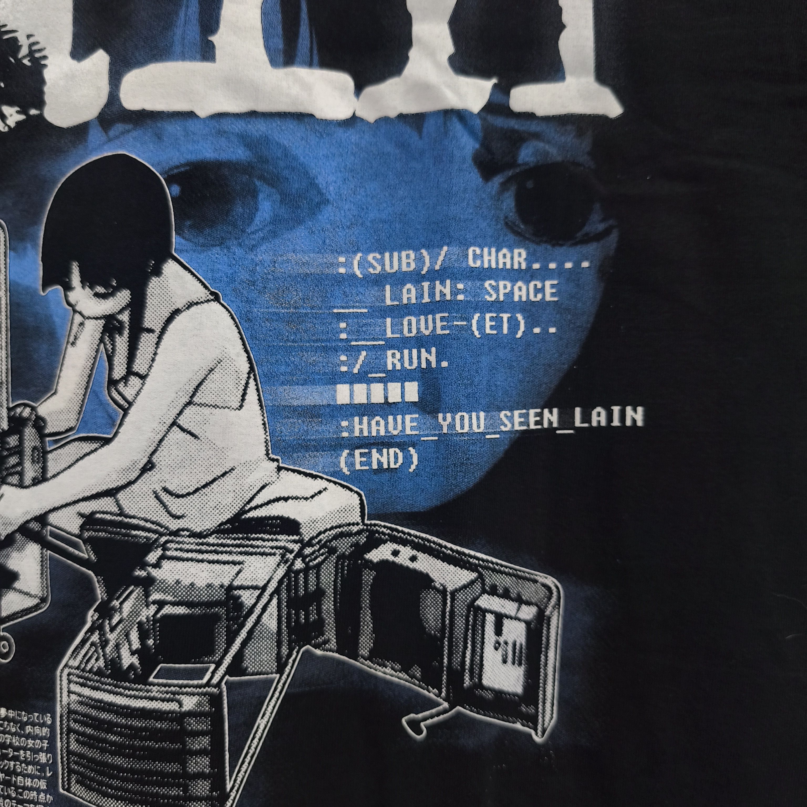 Anime Serial Experiments Lain "Have You Seen Lain" T-shirt Size US XL / EU 56 / 4 - 6 Thumbnail