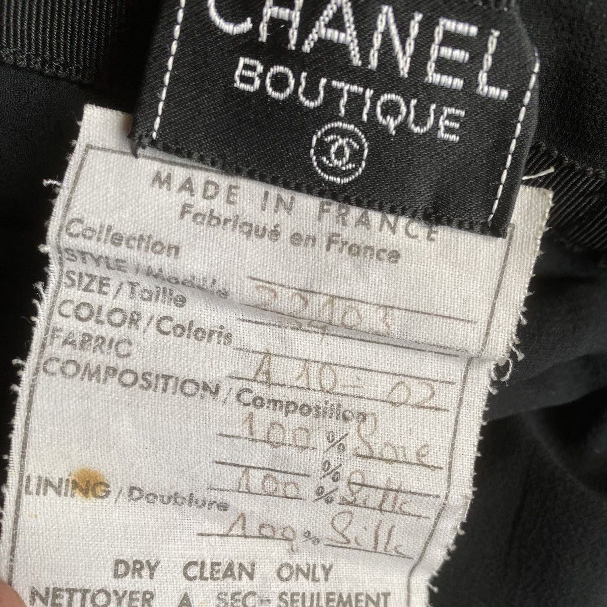 Vintage Chanel Silk Pleat Skirt