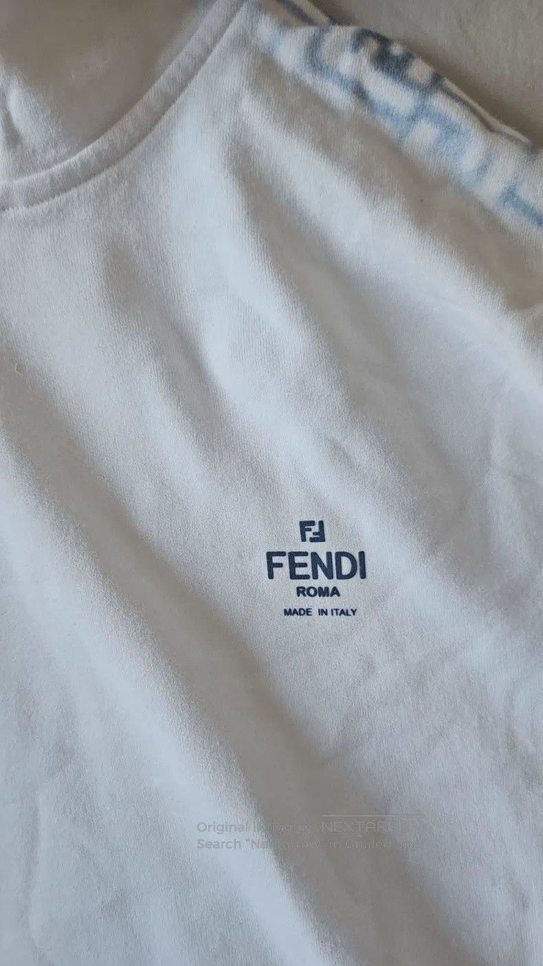 Fendi Fendi White hooded sweatshirt Size L / US 10 / IT 46 - 2 Thumbnail