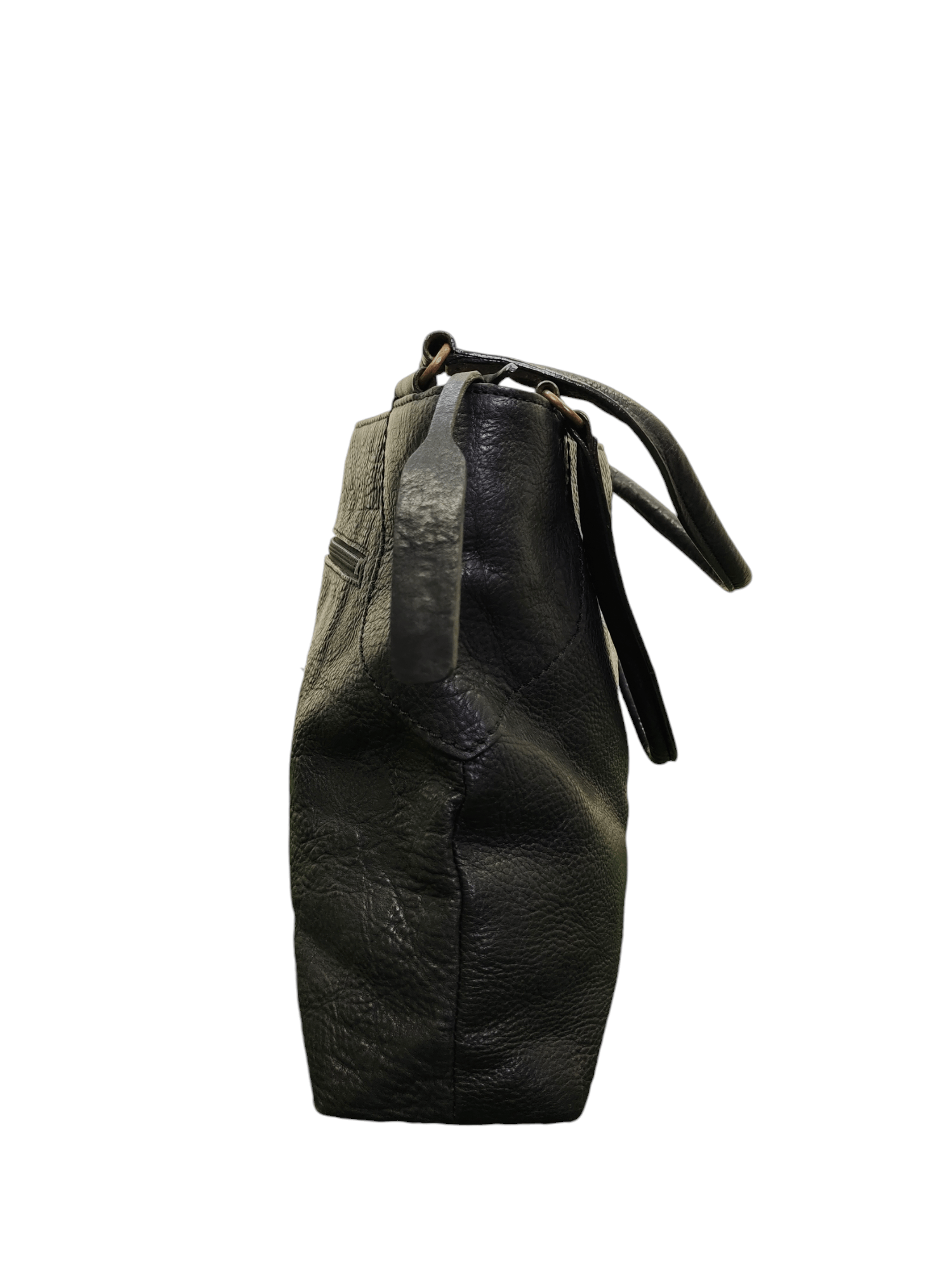 Comme des Garcons Vintage Rouge Japan Black Patina Leather Tote Bag Size ONE SIZE - 5 Thumbnail