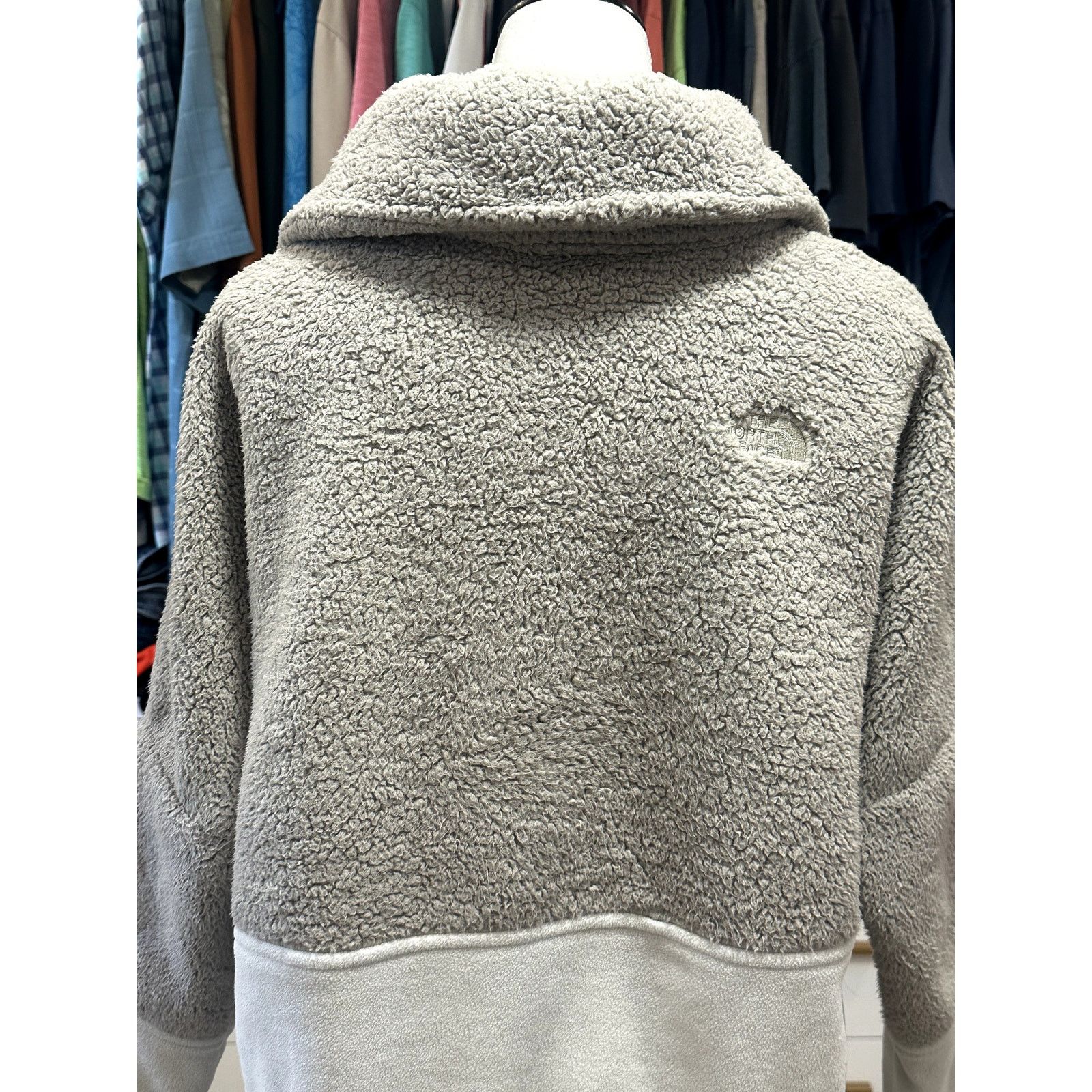 The North Face The North Face Womens Tundra 200 1/2Zip Sherpa Gray White S Size S / US 4 / IT 40 - 6 Thumbnail