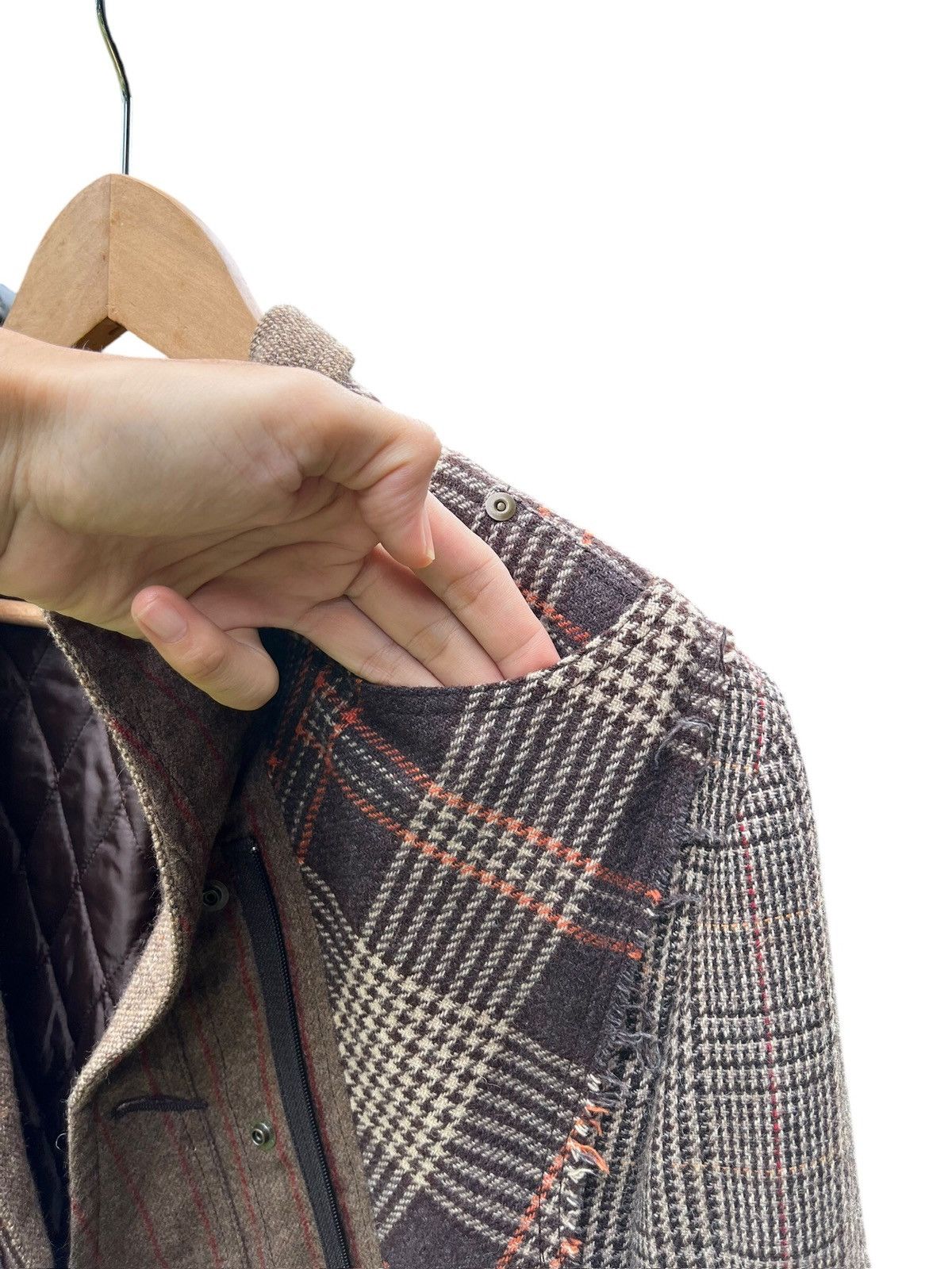 Japanese Brand Жизнь x Re B’2nd wool casual blazer jacket Size US M / EU 48-50 / 2 - 15 Thumbnail