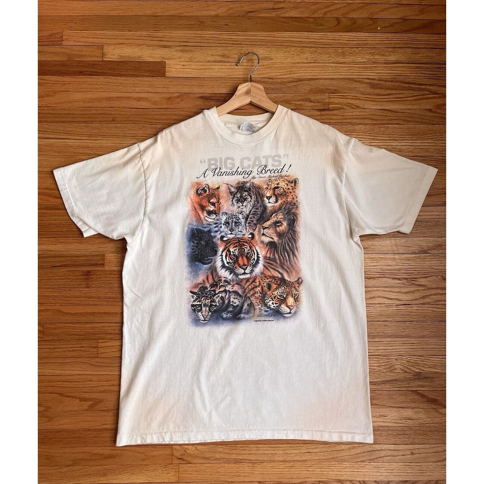 Vintage VINTAGE SINGLE STITCH TIGER ANIMAL PRINT T SHIRT SIZE XL 90S Size US XL / EU 56 / 4 - 2 Thumbnail