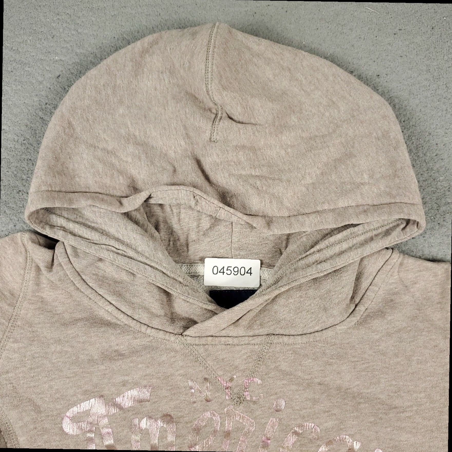 American Eagle Outfitters American Eagle Beige Hoodie Sweatshirt Women's Medium Cotton Blend Fleece Pullover Size M / US 6-8 / IT 42-44 - 3 Thumbnail