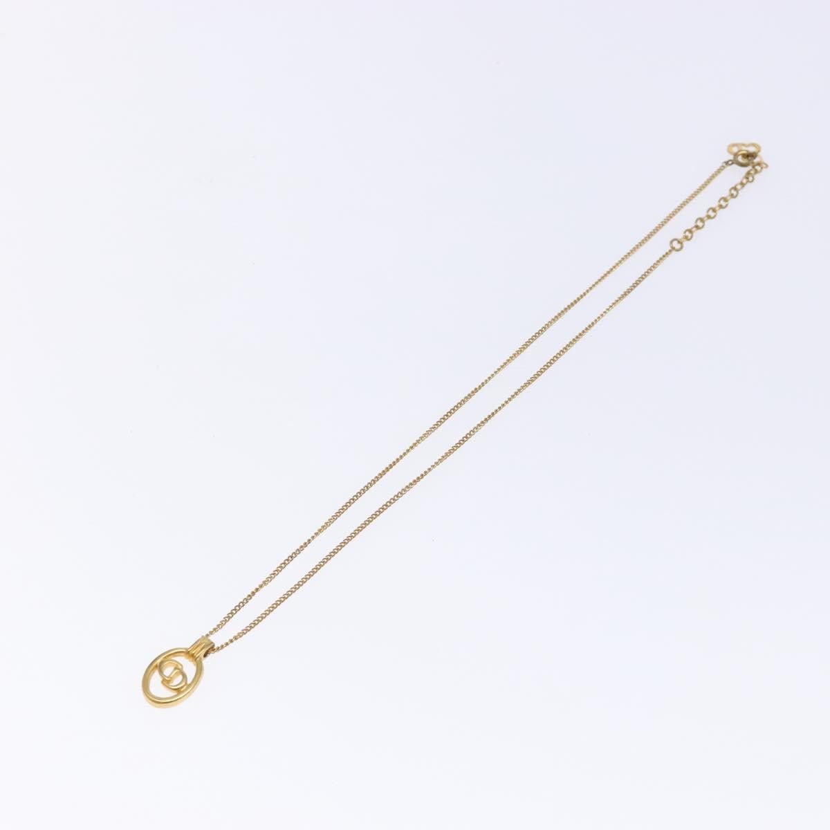 Dior Christian Dior CD Round Pendant Necklace Metal Size ONE SIZE - 1 Thumbnail