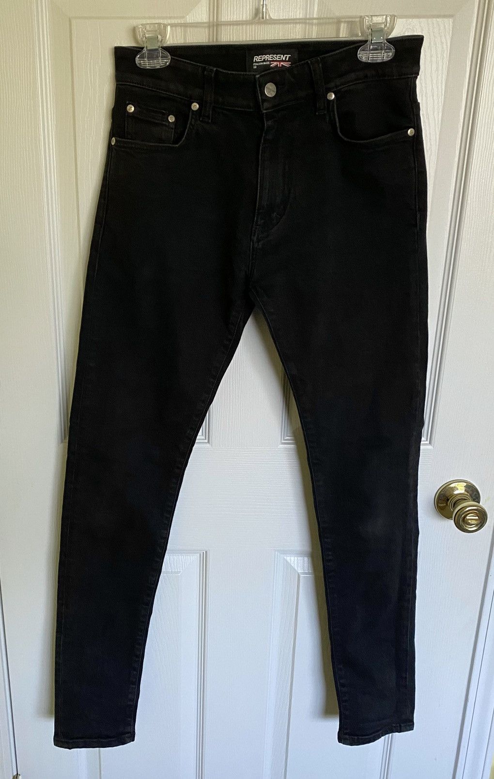 Represent Clo. Represent Clothing SS19 Size 30 Black Skinny Jeans Size US 30 / EU 46 - 1 Thumbnail
