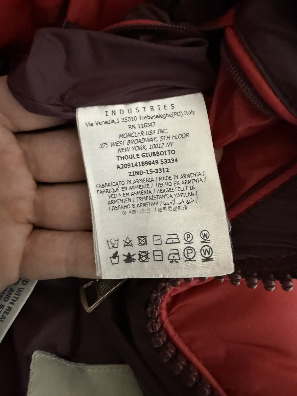 Moncler Moncler Jacket Thoule Size 3 (M/L) Red Size US M / EU 48-50 / 2 - 7 Thumbnail