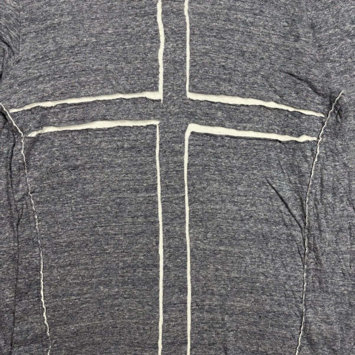 Katharine Hamnett London 2000s Katharine Hamnett - Cross Patchwork Vneck Longsleeve Size US M / EU 48-50 / 2 - 6 Thumbnail