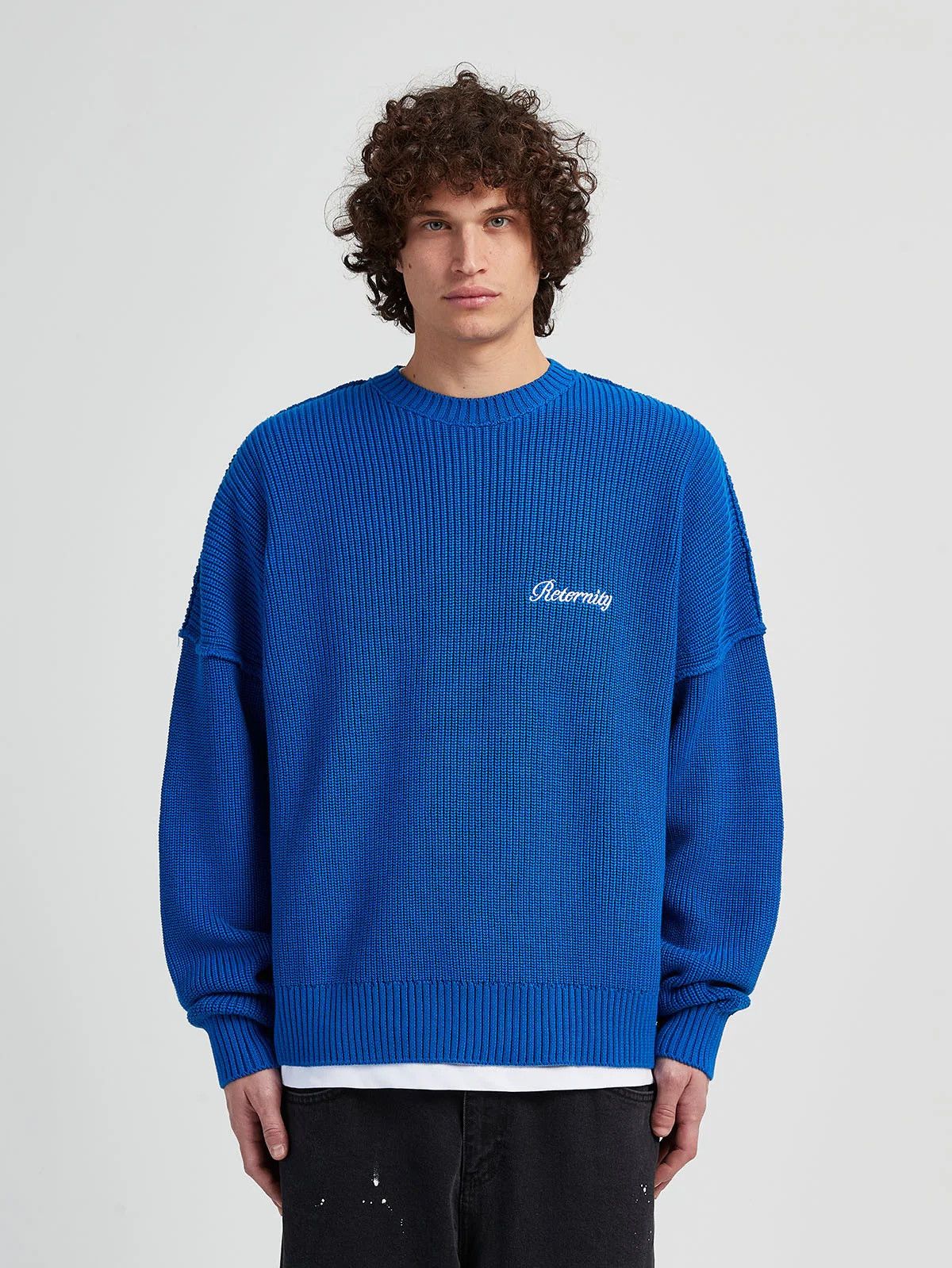 Other Reternity Atelier Royal Blue Knit Sweater Size US M / EU 48-50 / 2 - 2 Thumbnail
