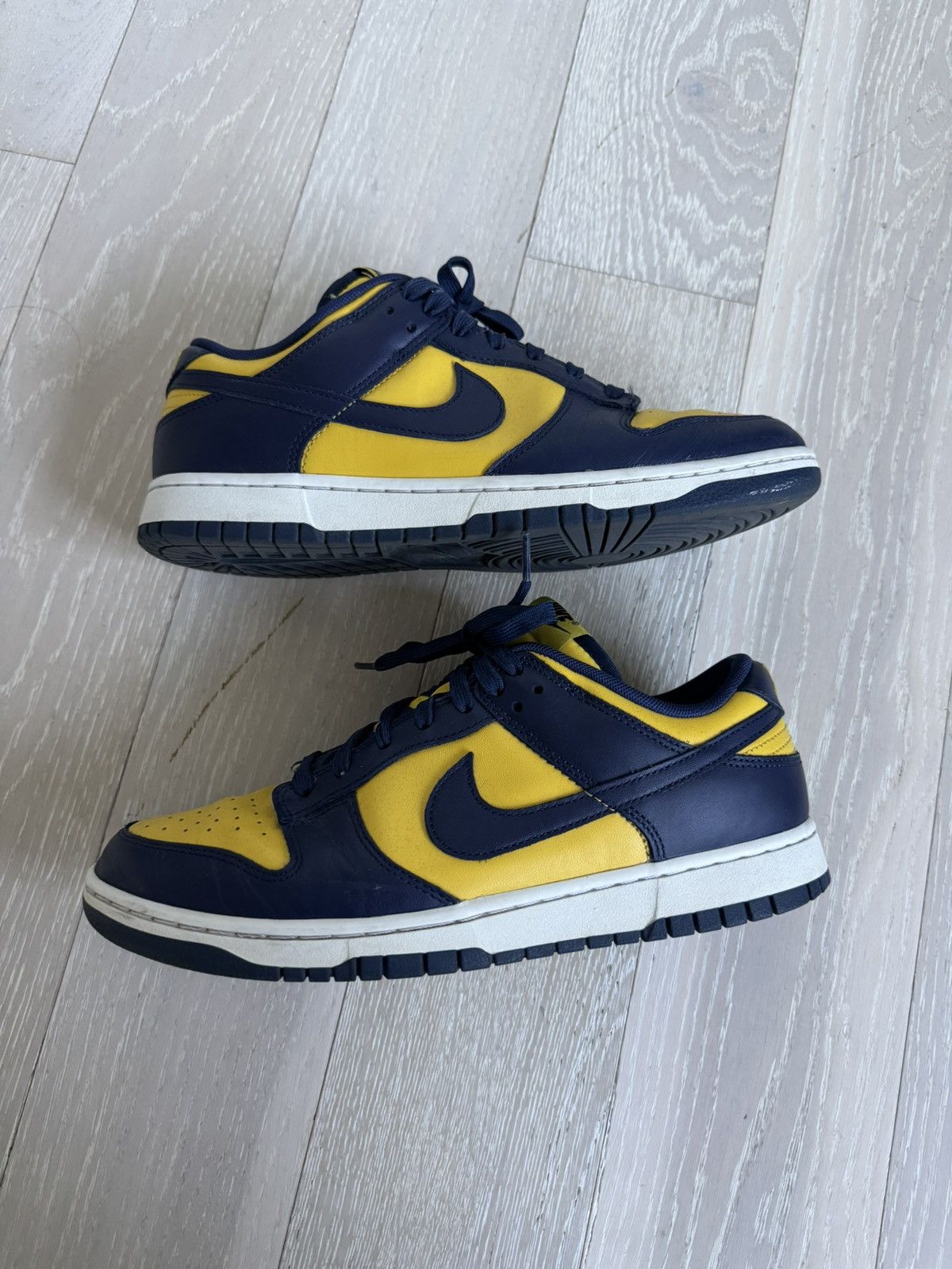 Nike Michigan Dunk Low Navy Yellow Size US 10 / EU 43 - 7 Thumbnail