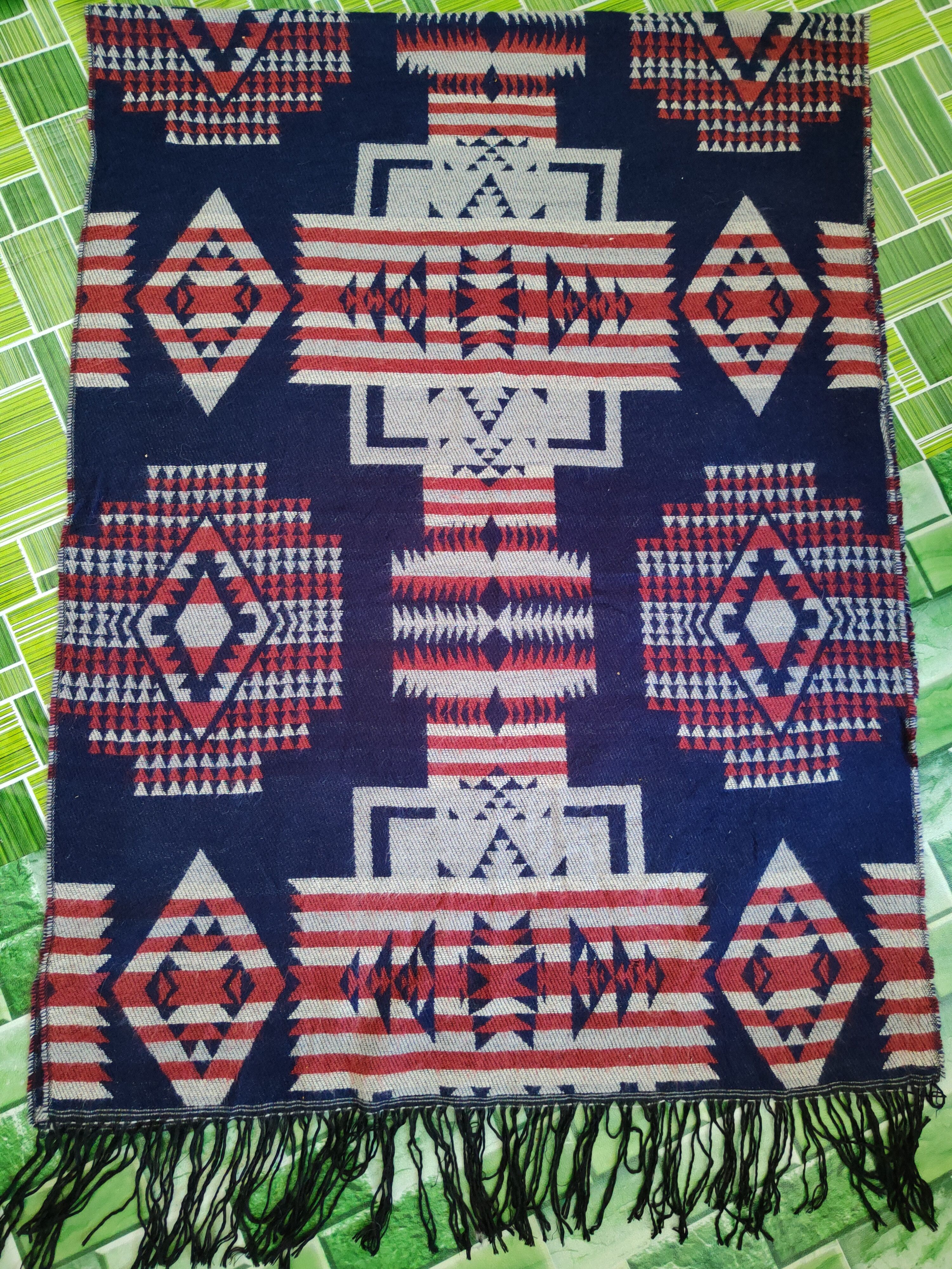 Japanese Brand Japan navajo vintage Muffler Scarves #S2112 Size ONE SIZE - 6 Thumbnail