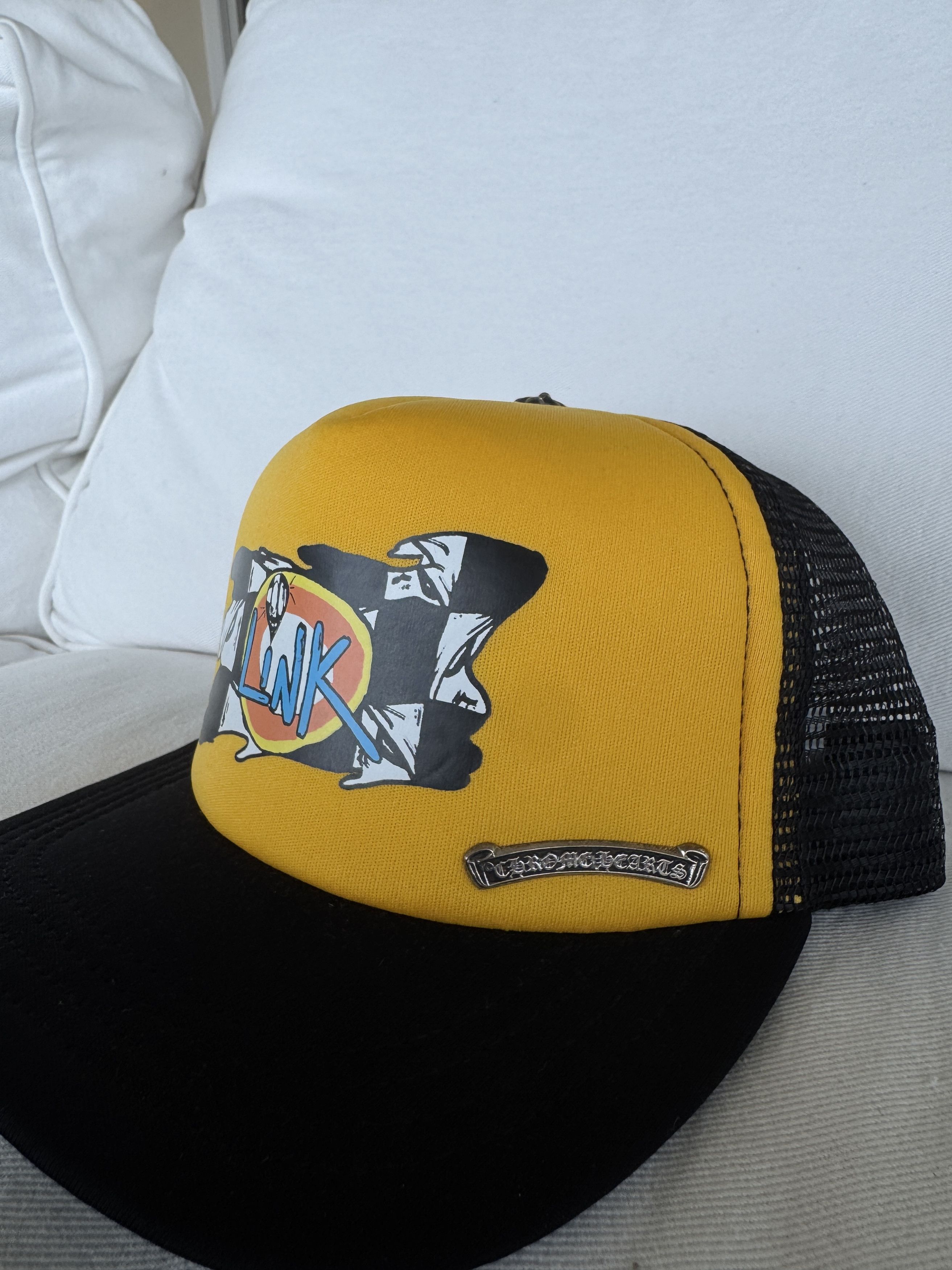 Chrome Hearts CH Sex Records Link Trucker Hat Size ONE SIZE - 9 Thumbnail