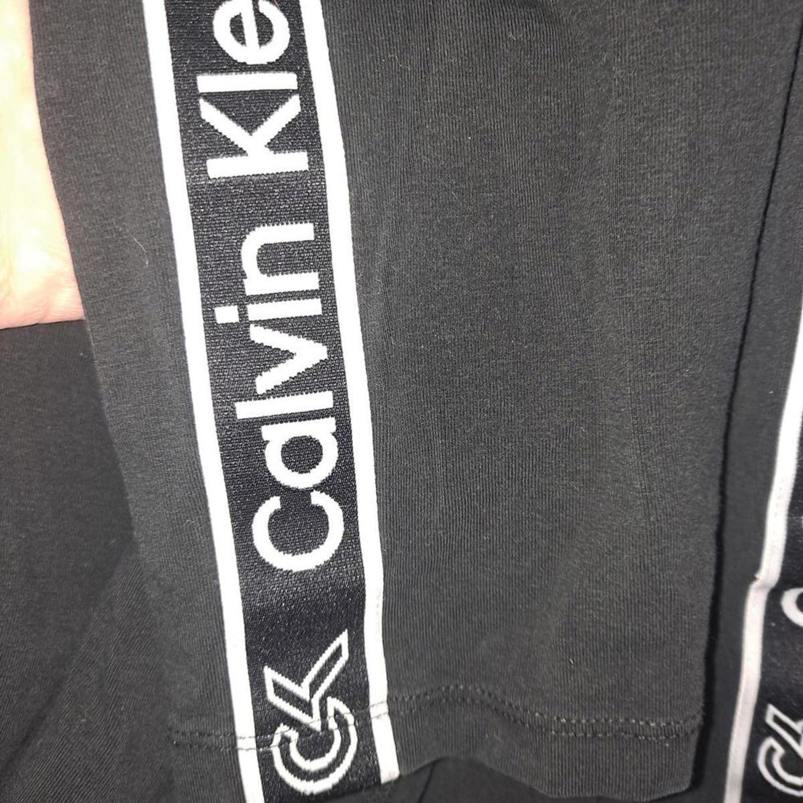 Calvin Klein Calvin Klein Black Leggings Calvin Klein Down‎ the Side Size 32" / US 10 / IT 46 - 4 Thumbnail