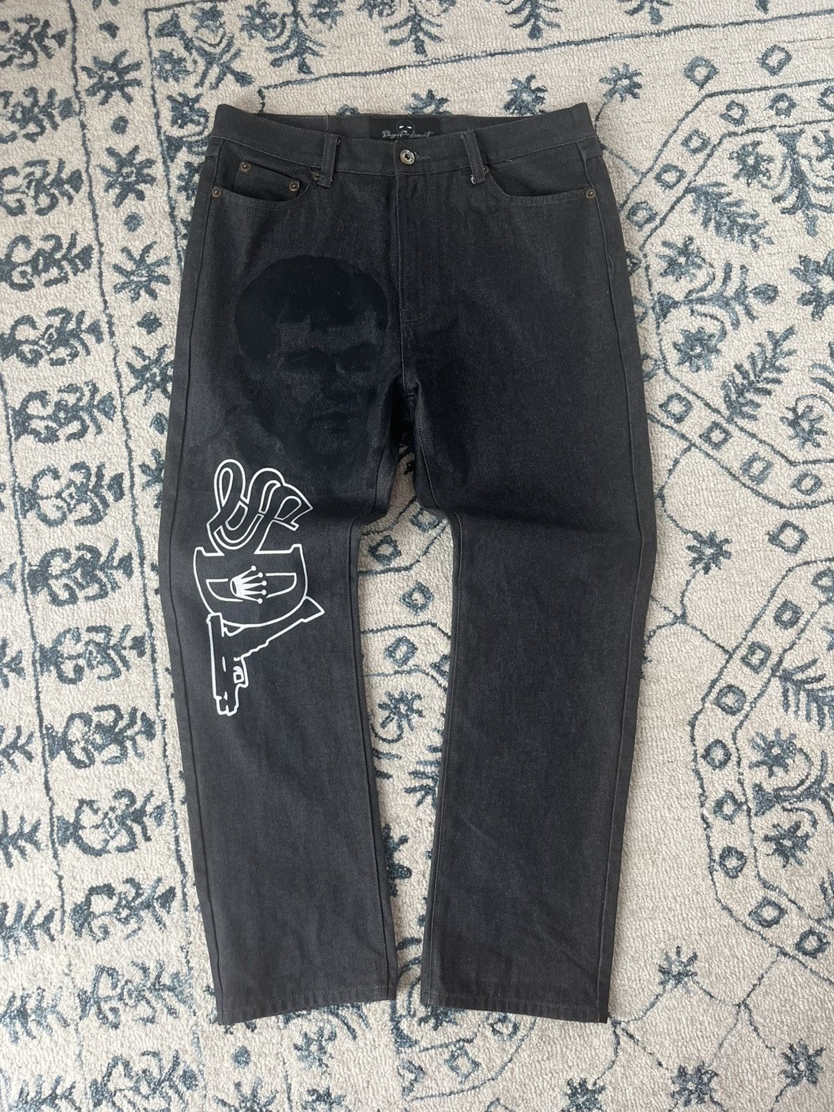 Other SKYSDALIMIT RAW CHARCOAL EL CHAPO JEANS Size US 38 / EU 54 - 1 Thumbnail