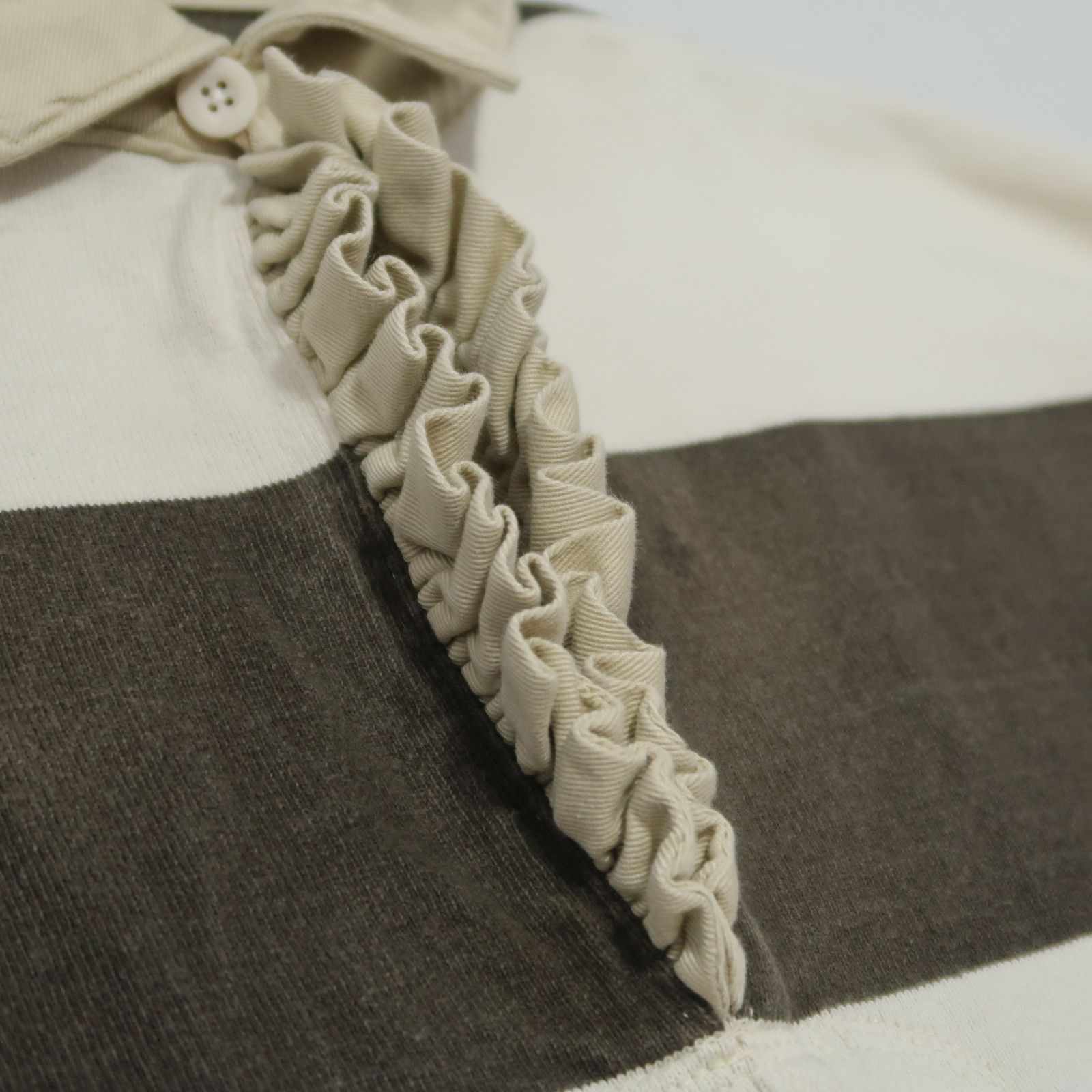 Kapital Prisoner Jail Border Tenjiku Frill Lager Blouse K2103LC033 Size US L / EU 52-54 / 3 - 6 Thumbnail