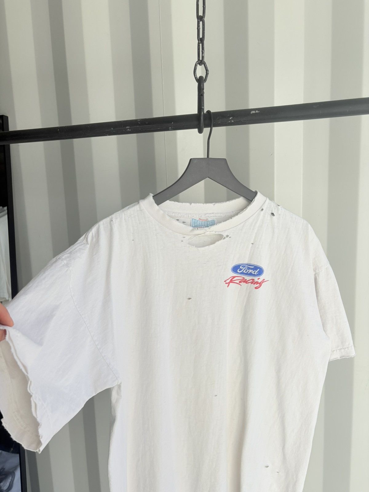 Vintage Thrashed Ford Racing Sun Faded Shirt Distressed Erd Grunge Size US XL / EU 56 / 4 - 2 Thumbnail