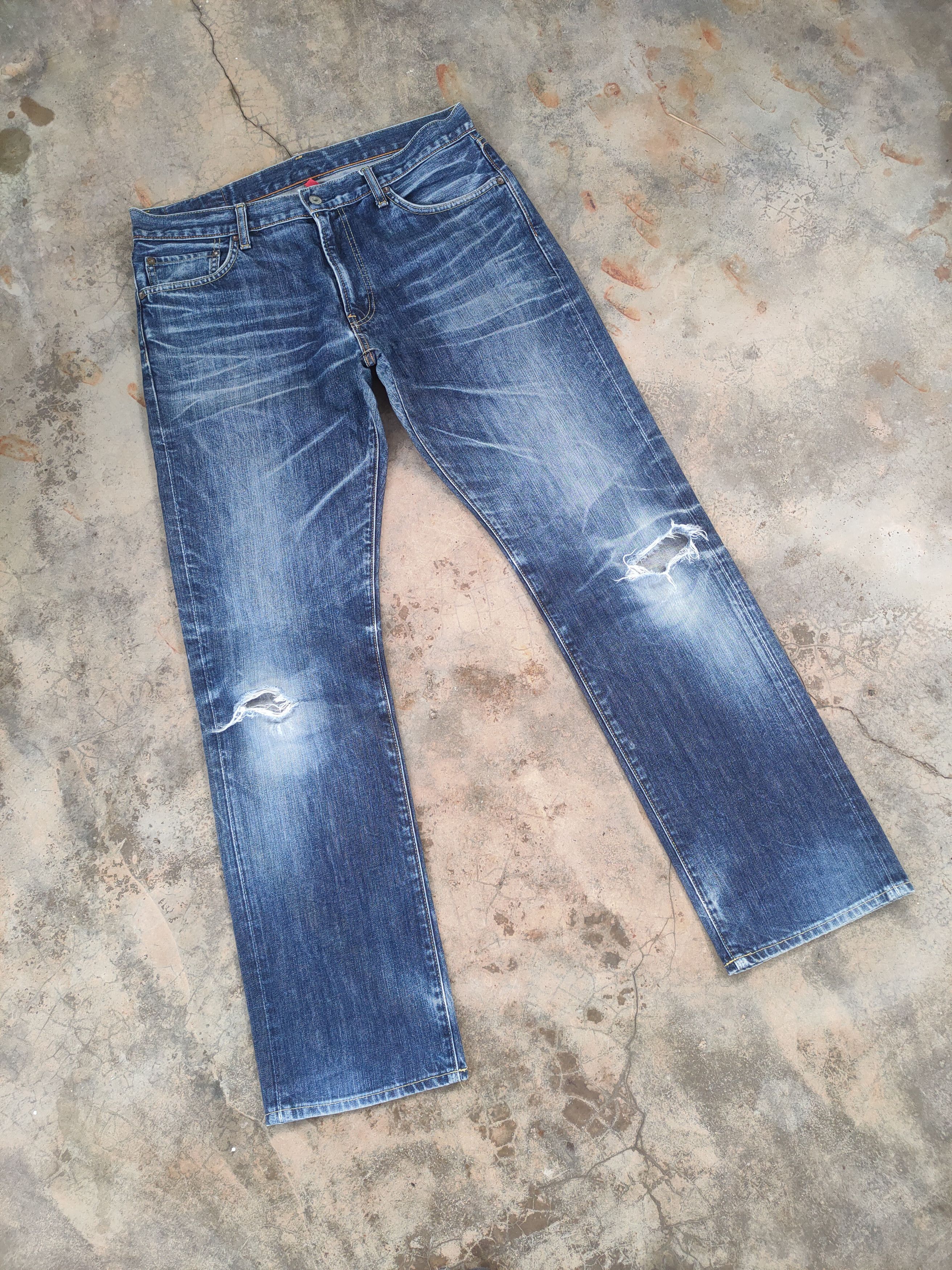 Japanese Brand W36 VINTAGE JAPANESE FADED DISTRESSED JEANS DENIM PANTS Size US 36 / EU 52 - 1 Thumbnail