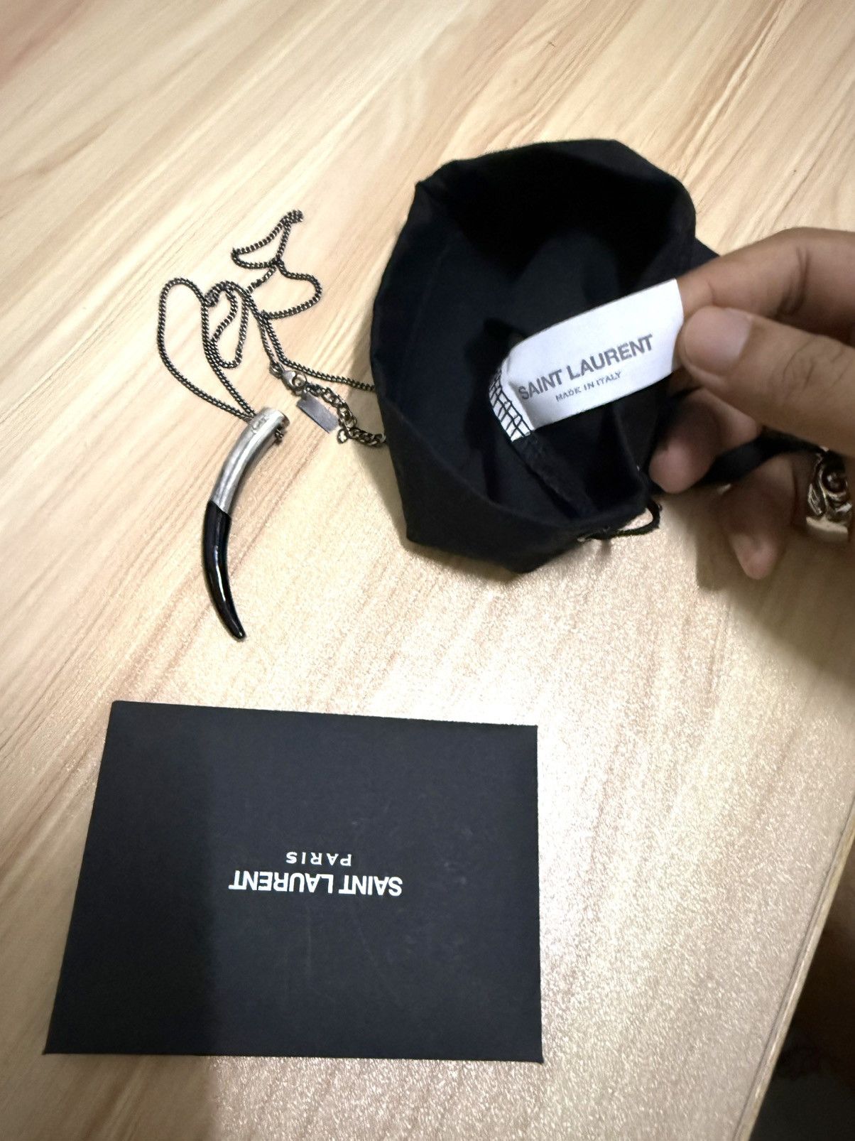 Saint Laurent Paris Saint laurent paris Silver horn mombasa necklace Size ONE SIZE - 8 Thumbnail