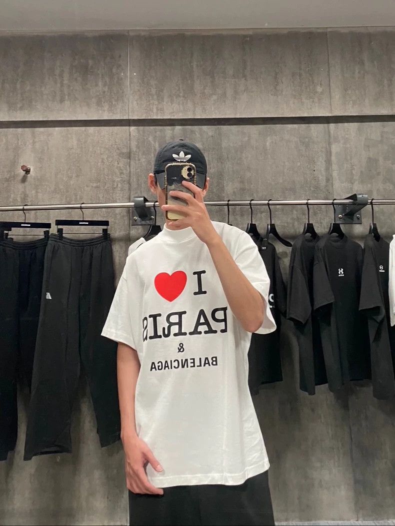 Balenciaga Balenciaga size 1 24 I love pairs monogram short sleeve Tee Size US S / EU 44-46 / 1 - 2 Thumbnail