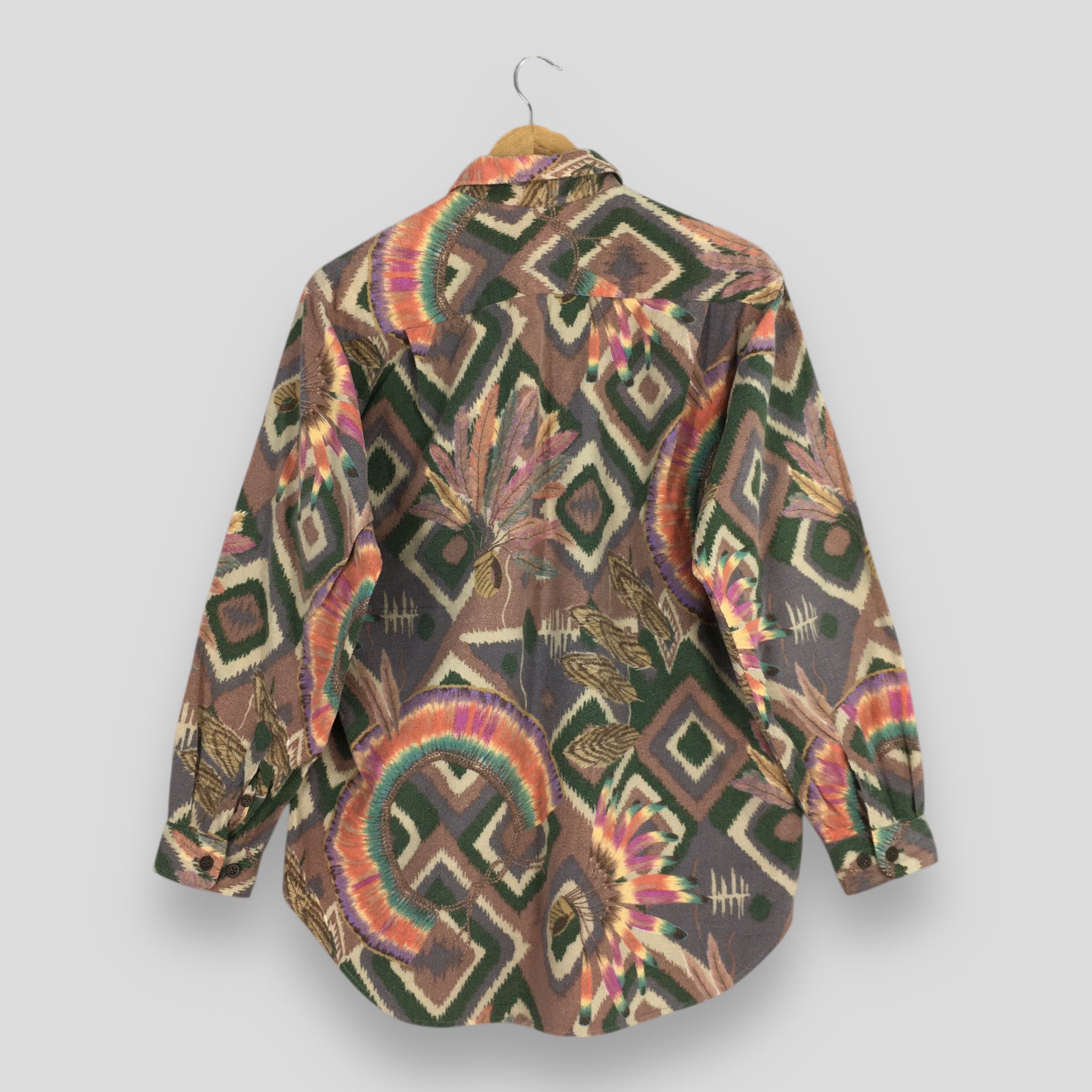 Vintage Vintage Psychedelic Men Casual Oxford Shirt Medium Size US M / EU 48-50 / 2 - 6 Thumbnail