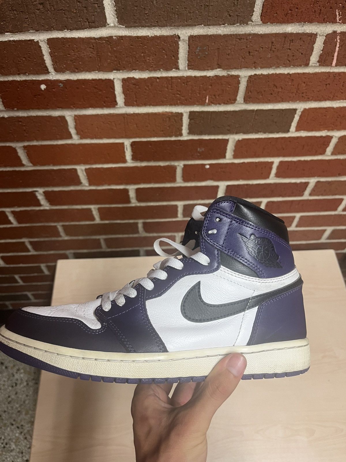 Nike Air Jordan 1 Retro High OG 'Court Purple 2.0' Size US 9 / EU 42 - 5 Thumbnail