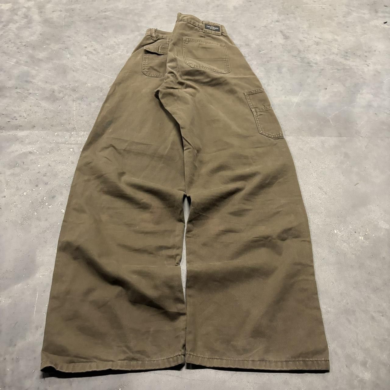 Calvin Klein × Vintage Crazy Vintage Y2K/2000s Grunge Khaki Calvin Klein Work Pants! Size 26" / US 2 / IT 38 - 4 Thumbnail