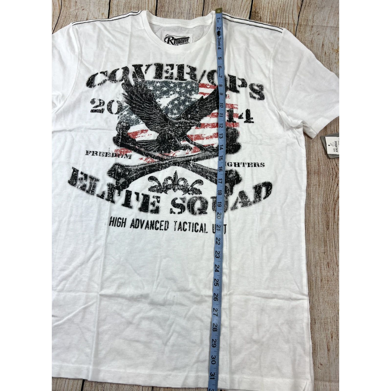 Vintage Retrofit Cover Ops Elite T-Shirt White 2XL Mens NWT Unit Tactical Military Size US XXL / EU 58 / 5 - 7 Thumbnail