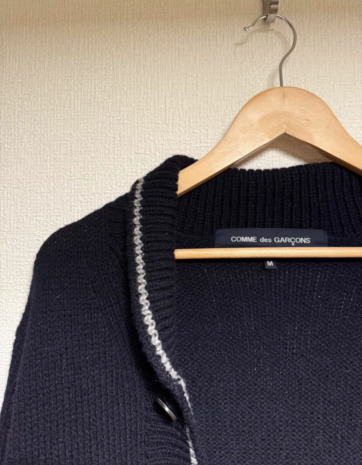 Comme des Garcons COMME des GARCONS HOMME Wool Knit Cardigan K24 Size US M / EU 48-50 / 2 - 3 Thumbnail