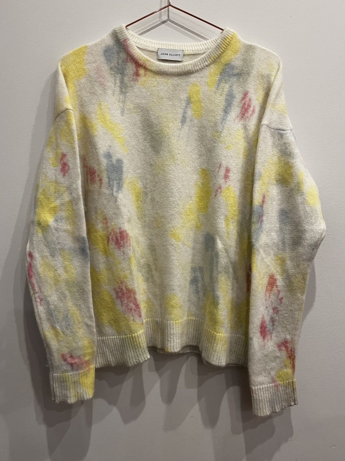 John Elliott John Elliot Angora Painted Sweater (unisex) Size US S / EU 44-46 / 1 - 3 Thumbnail
