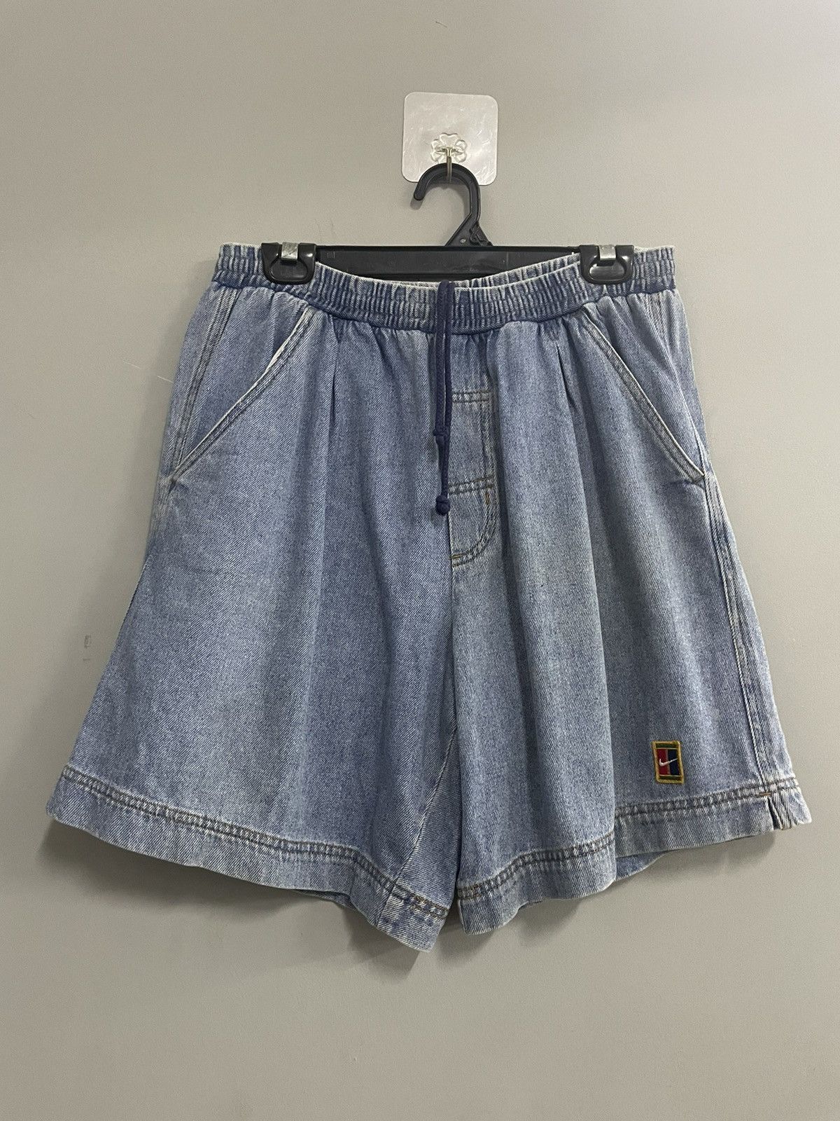 Nike Vintage NIKE Court Short Pants Denim Size US 31 - 1 Thumbnail