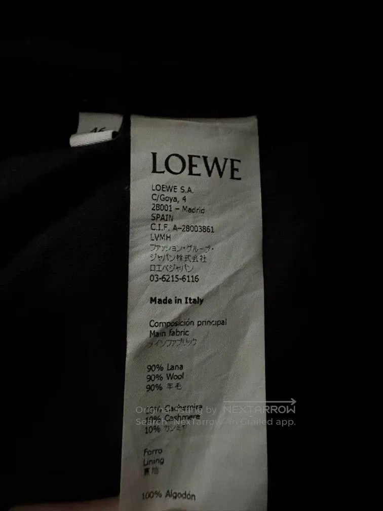 Loewe Loewe Black Blue Wool Coat. Size US L / EU 52-54 / 3 - 5 Thumbnail