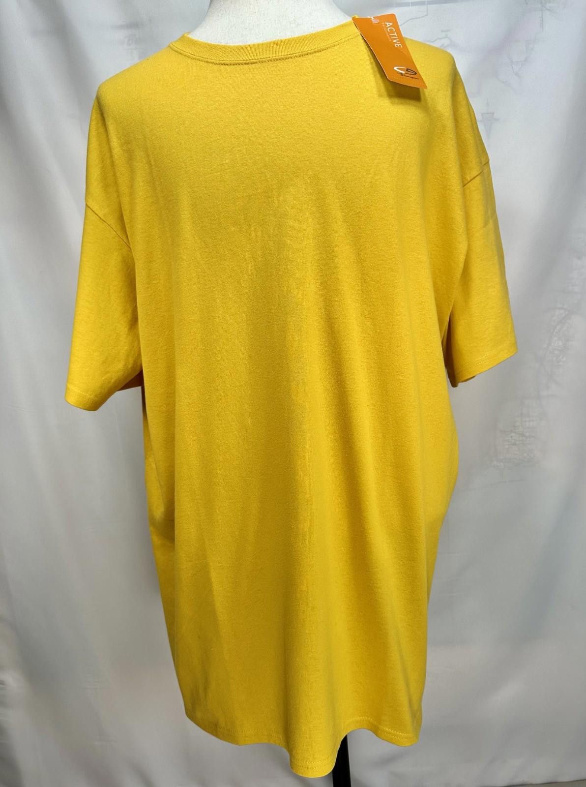 Champion Champion Active Performance NWT Yellow T-Shirt Men's 2XL Size US XXL / EU 58 / 5 - 1 Thumbnail