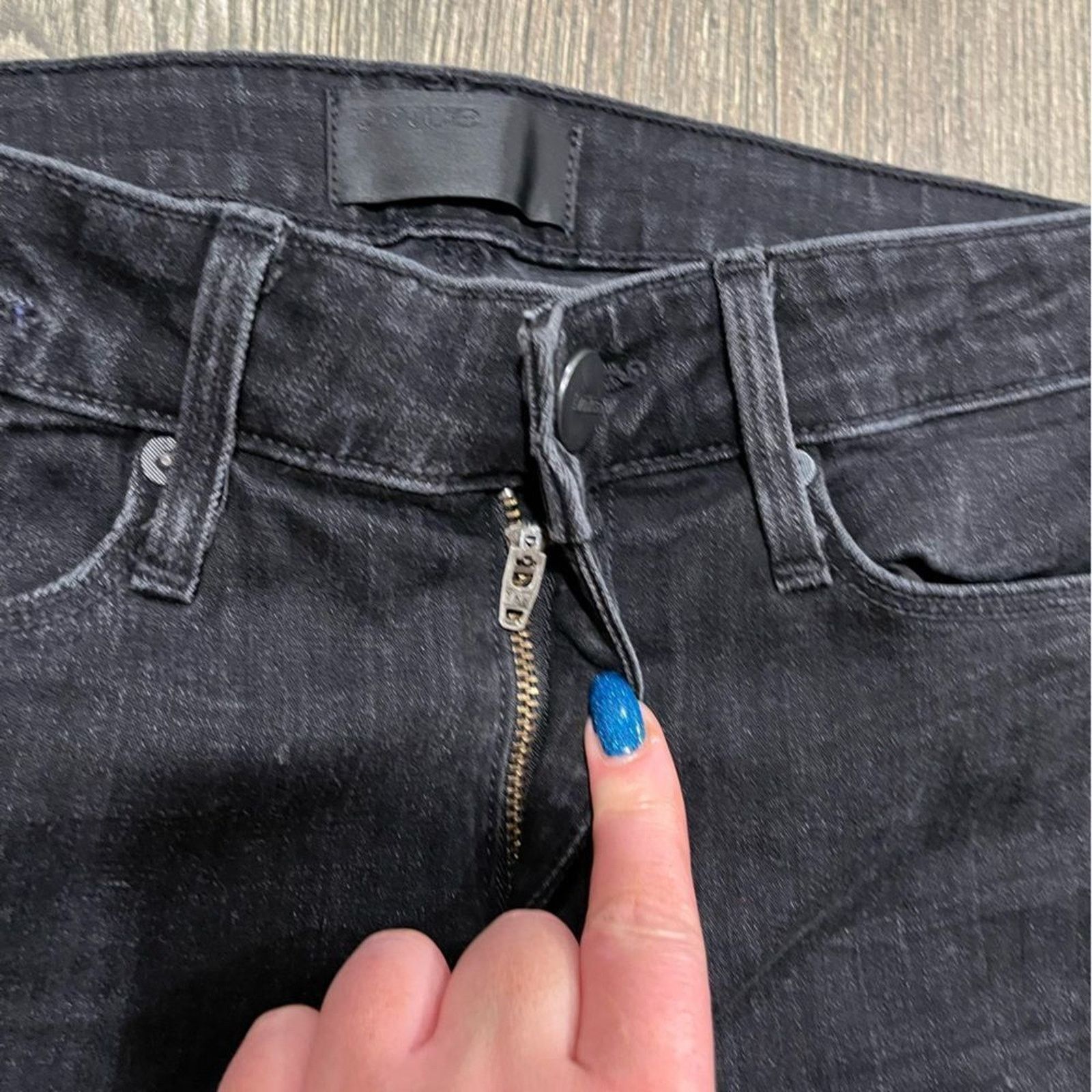 Vince Vince Skinny Jeans Mid Rise Zip Hem Denim Cotton Blend Sz 27 Size 27" / US 4 / IT 40 - 9 Thumbnail
