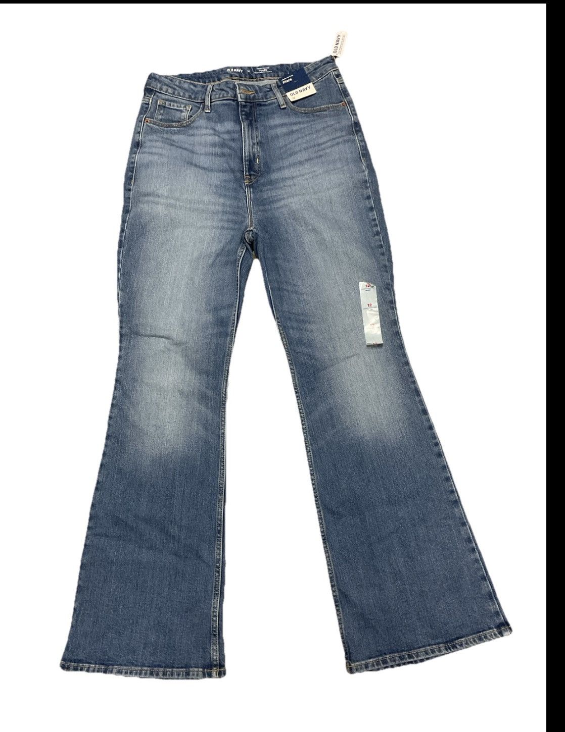 Old Navy Old Navy High Rise Flare Jeans Women Size 12 Blue Denim Y2K Size 34" / US 12 / IT 48 - 1 Thumbnail