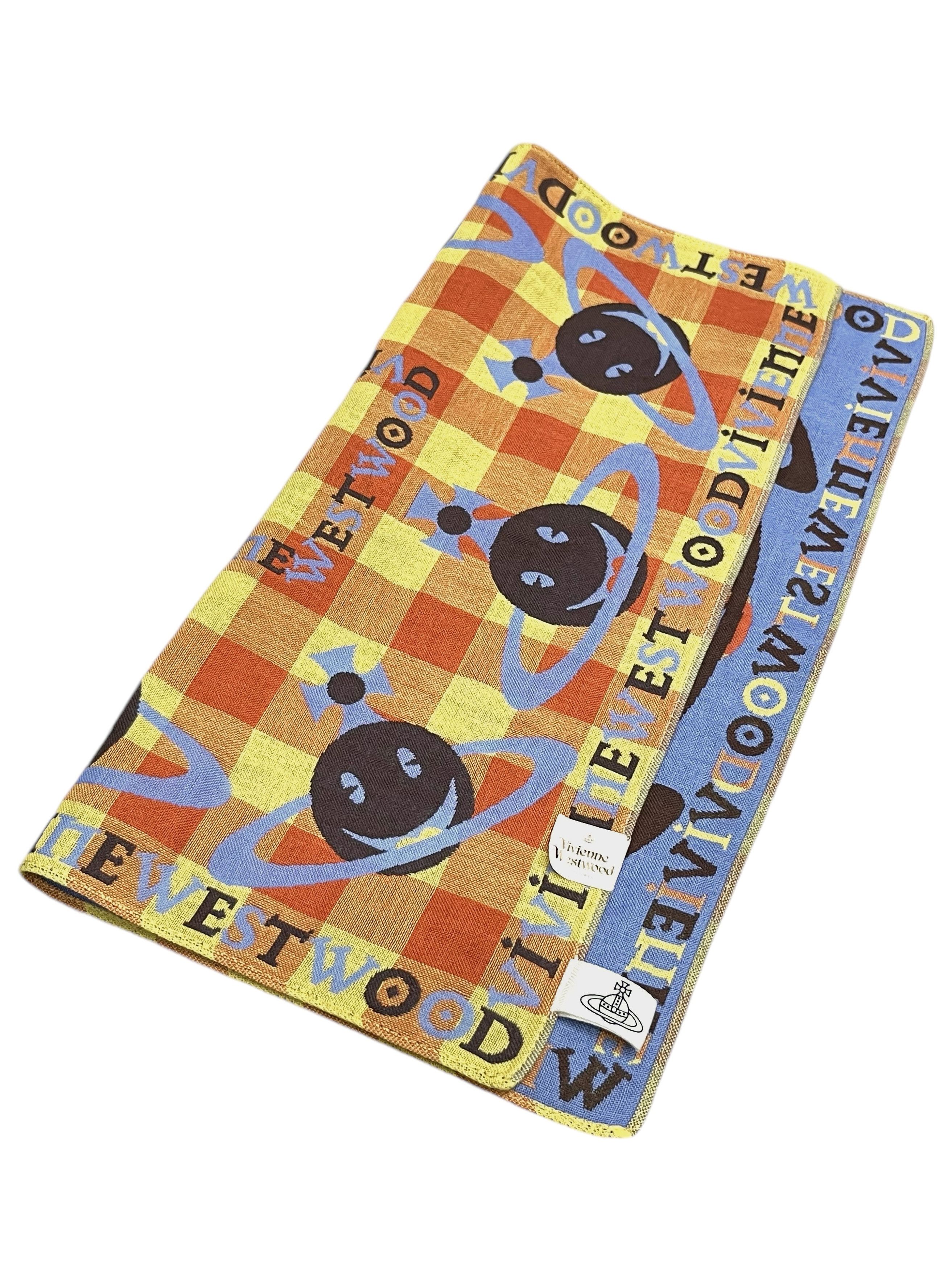 Vivienne Westwood DOPE RARE🔥VIVIENNE WESTWOOD SMILEY ORB Cotton Handkerchief Size ONE SIZE - 6 Thumbnail