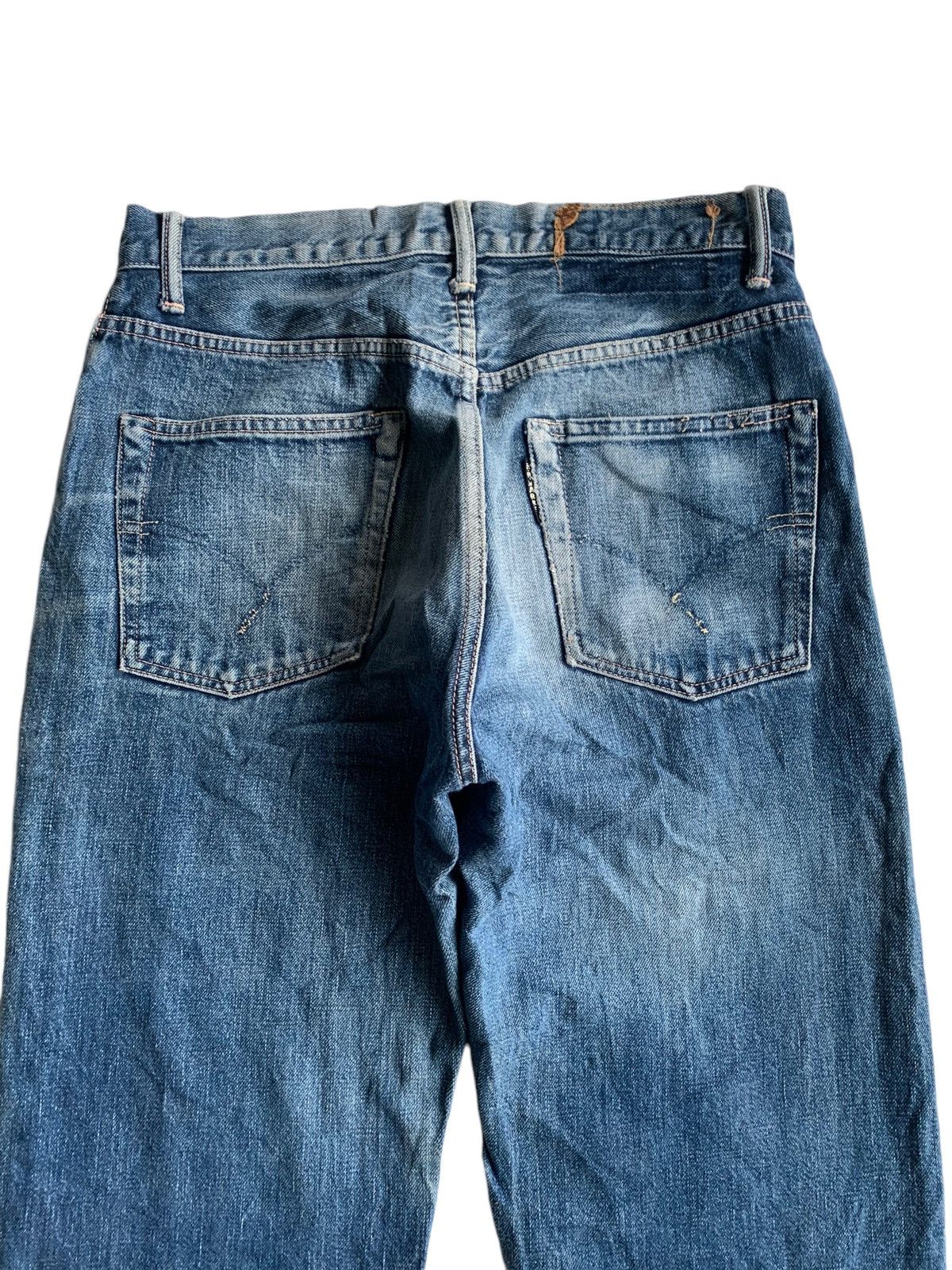 Japanese Brand × Jean Vintage Hr Market Button Fly Selvedge Distressed Denim Size US 30 / EU 46 - 9 Thumbnail