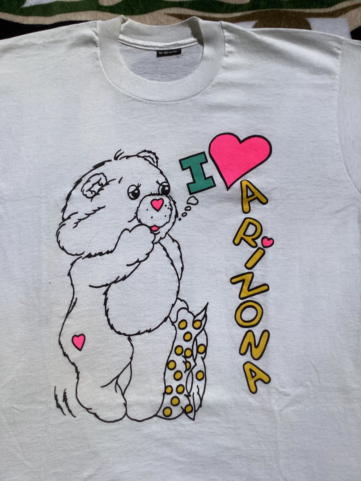 Fruit Of The Loom × Vintage Vtg 90s I love Arizona care Bear single stitch adult XL Tee Size US XL / EU 56 / 4 - 2 Thumbnail