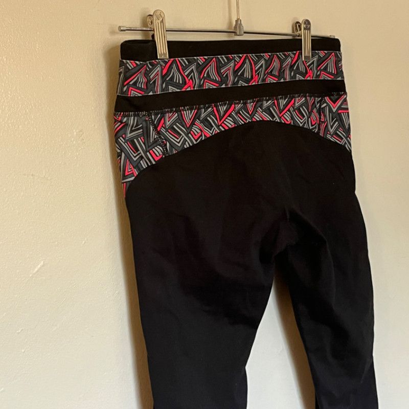 Fabletics Fabletics Women's Leggings Black Geometric Pattern Large Size 34" / US 12 / IT 48 - 3 Thumbnail