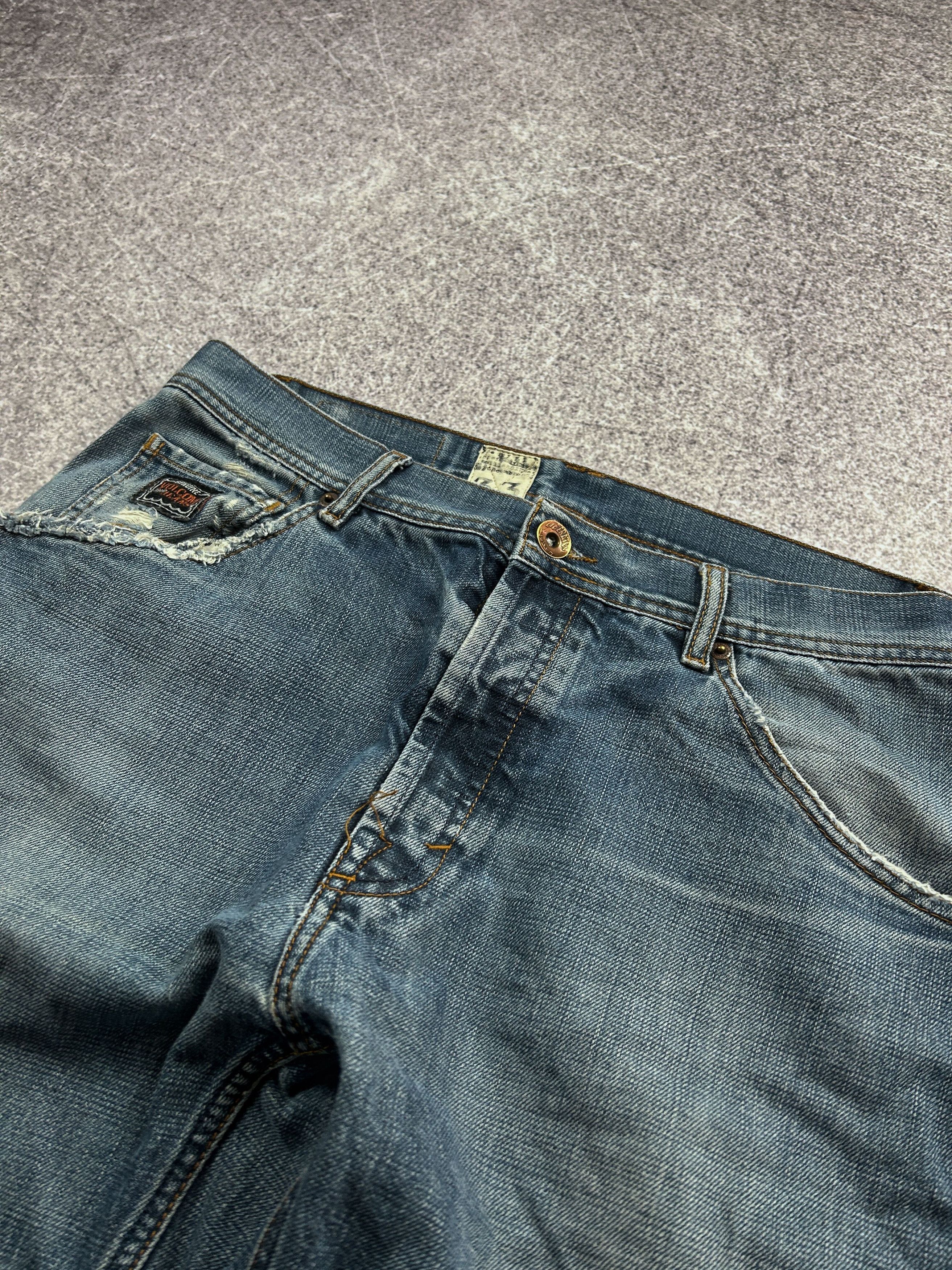 Designer vtg japanese washed jeans like rick owens or balenciaga 90s Size US 32 / EU 48 - 5 Thumbnail
