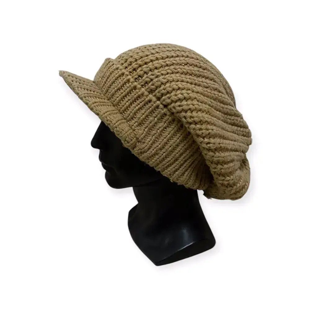 Japanese Brand Rare Japanese Brand Knit Visor Beanie Hat Size ONE SIZE - 1 Thumbnail