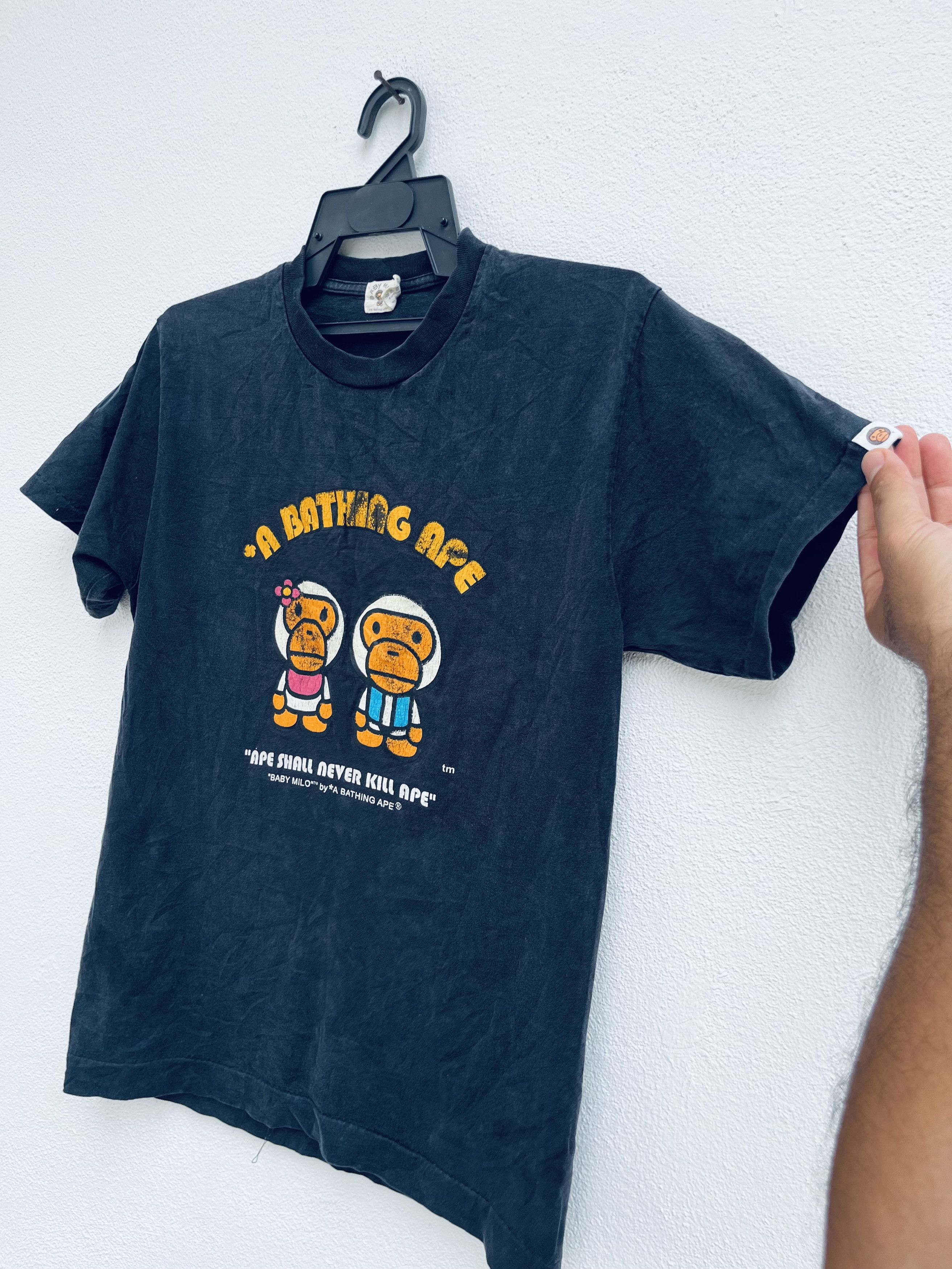 Japanese Brand Vintage A Bathing Ape Baby Milo Japanese Designer Fashion Size US M / EU 48-50 / 2 - 5 Thumbnail
