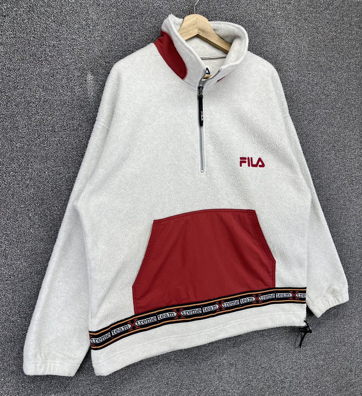 Fila Vintage Fila Extreme Team Deep Pile Fleece Sweatshirt Size US L / EU 52-54 / 3 - 2 Thumbnail