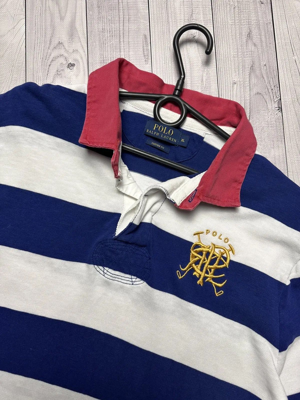 Polo Ralph Lauren Vintage Polo Ralph Lauren striped rugby jersey XL Size US XL / EU 56 / 4 - 3 Thumbnail