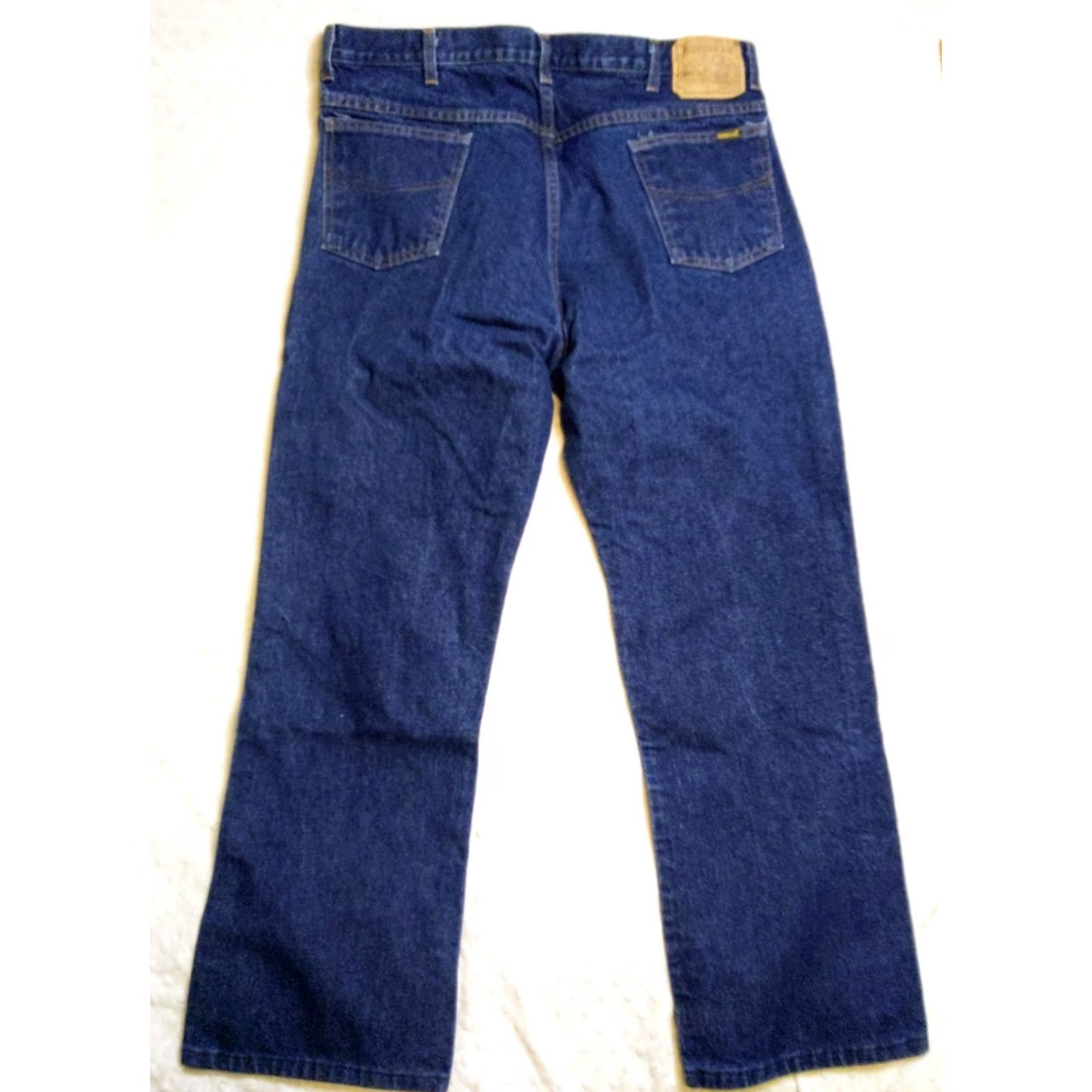 Sears VINTAGE Roebuck & Co. Sears Jeans Mens 40x30 Blue Denim 5-Pocket Bootcut High Rise Regular Fit 80s 70s USA Southwestern Western Workwear Size US 40 / EU 56 - 5 Thumbnail